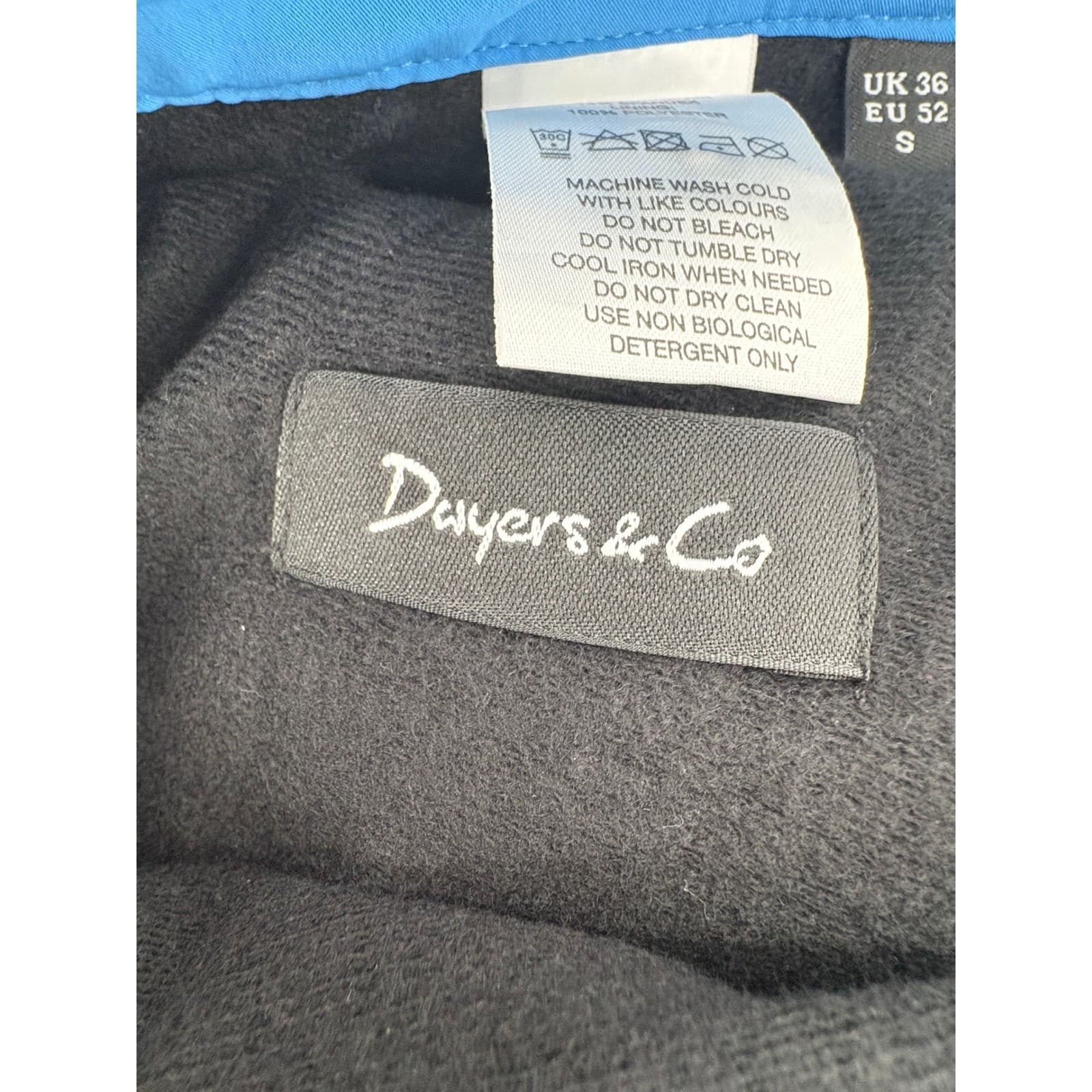 Duyers & Co Mens Golf Pants Small Blue Lightweight Stretch Casual Trousers - Thumbnail 7