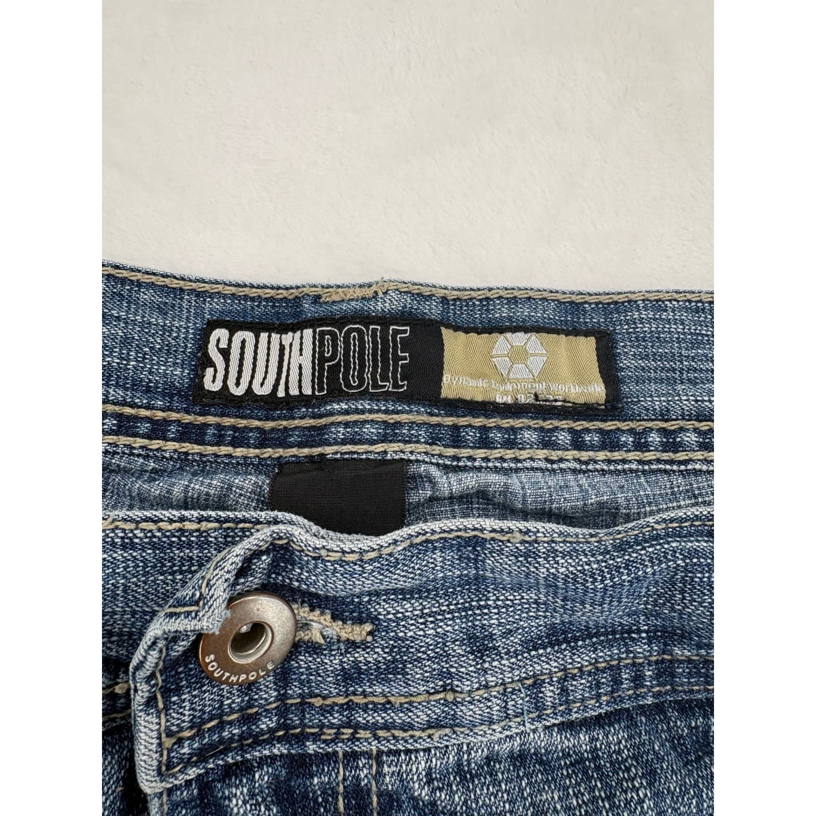 Southpole Denim Shorts Mens 36 Shorts Blue Baggy Y2K Streetwear Cargo Jean - Thumbnail 2