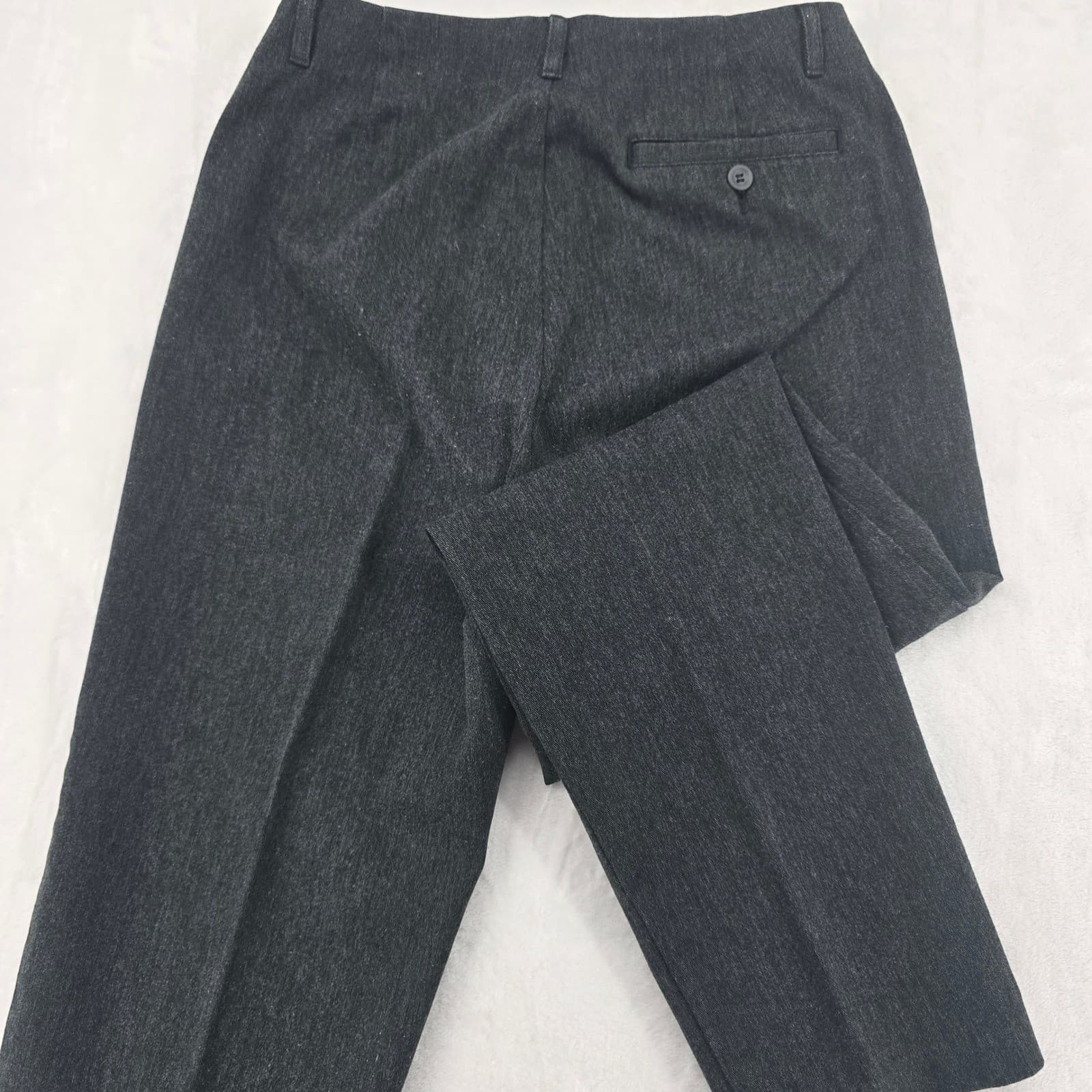 Dockers Recode Womens 8 Petite Pants Charcoal Gray Stretch Straight Leg Trousers - Thumbnail 5