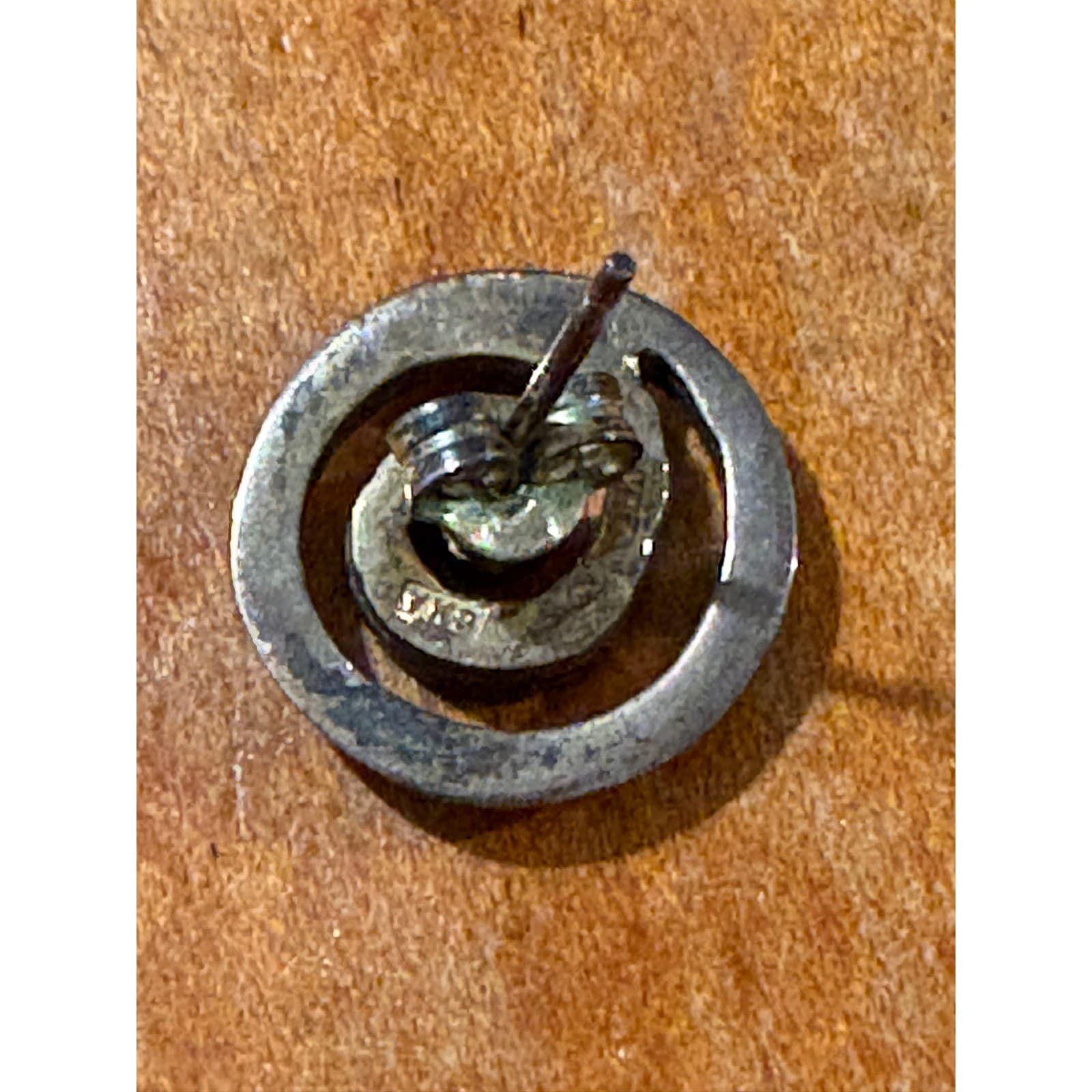 Sterling Silver 925 Spiral Stud Earrings Handmade Boho Swirl Minimalist - Thumbnail 3