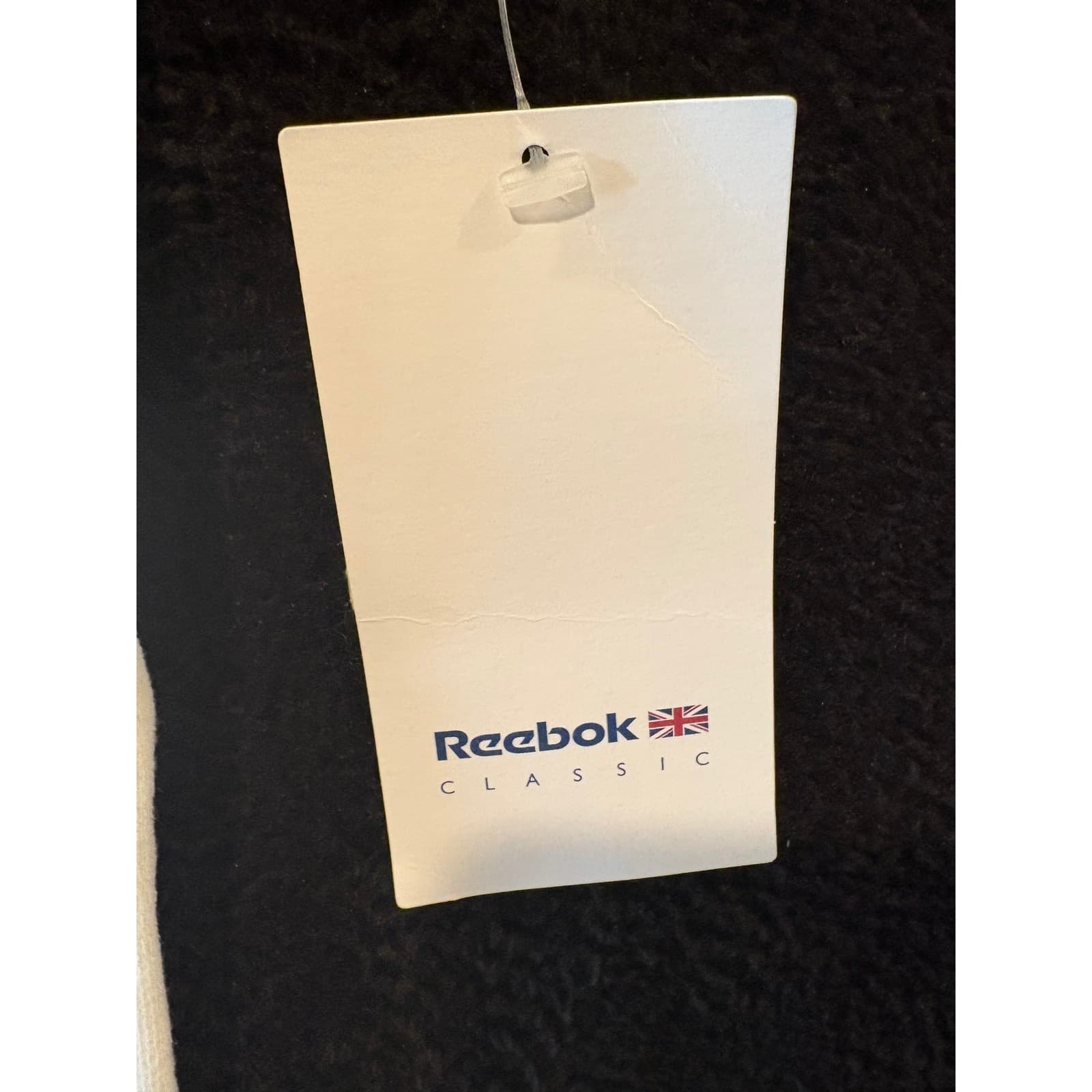 Reebok Classic T Shirt Womens Medium Cream Gray Spell Out Graphic Short Sleeve - Thumbnail 6