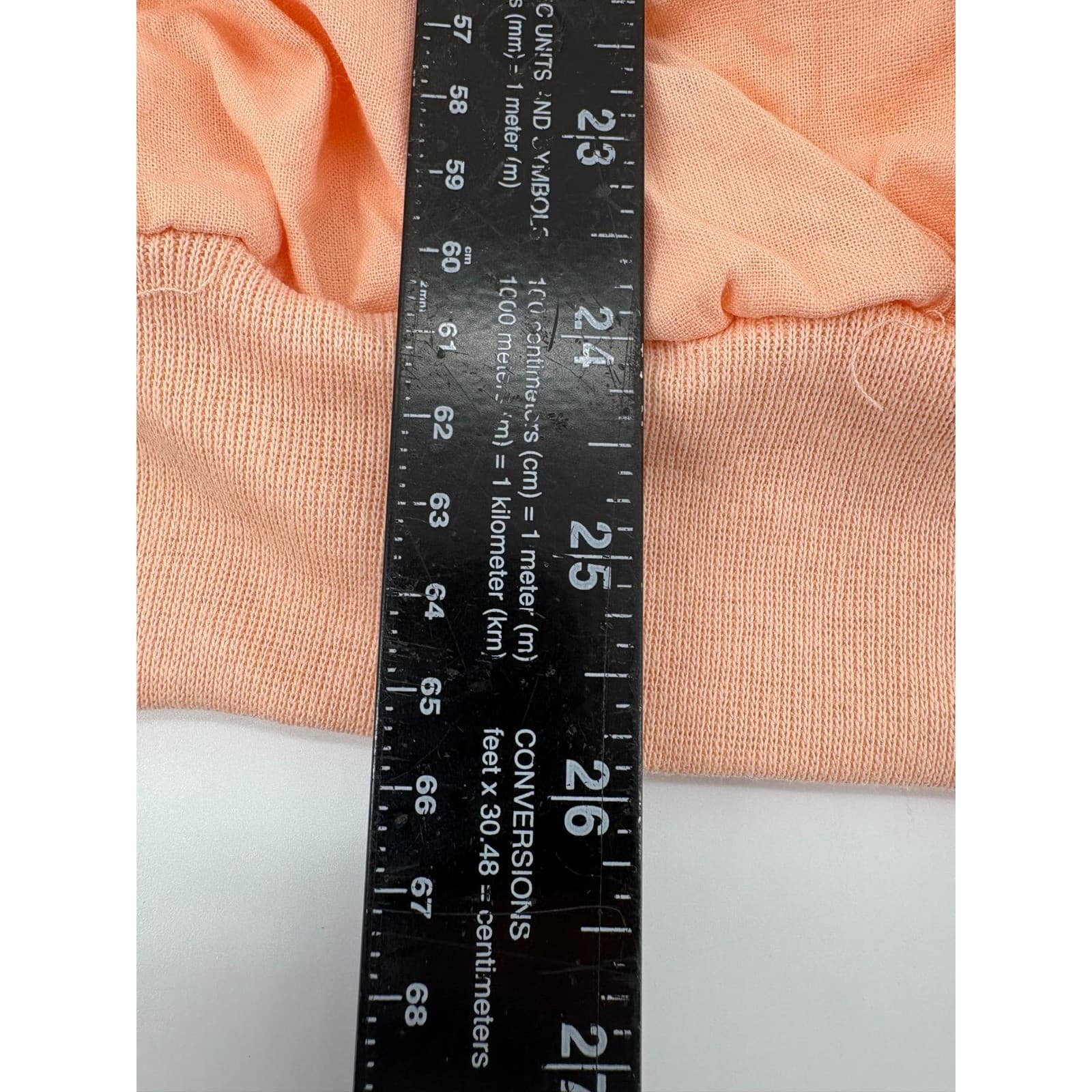 Quitman USA Peach Crewneck Long Sleeve Sweatshirt Size L Men's Minimalist - Thumbnail 5
