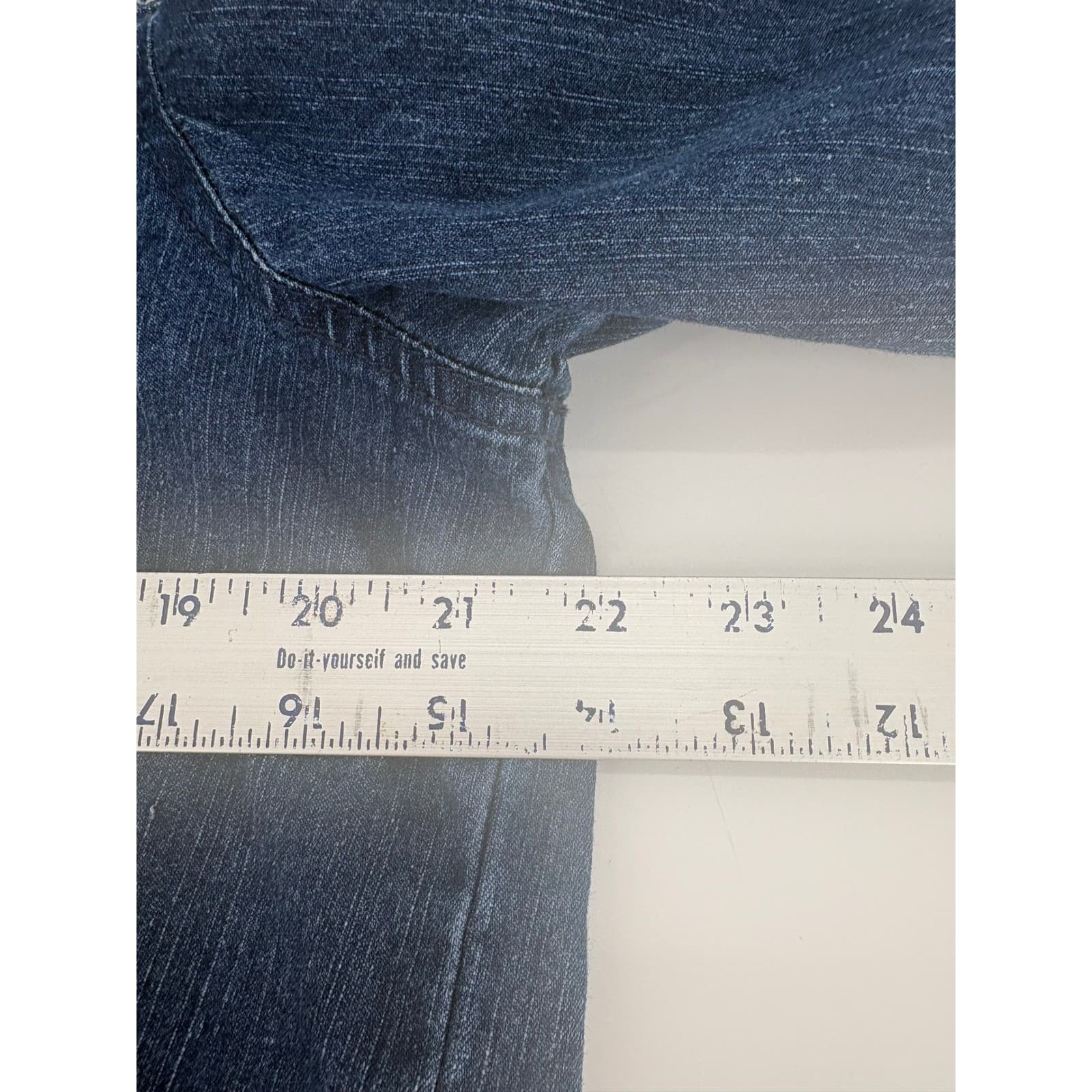 Alfred Dunner Denim Jacket Womens 16 Blue Embellished 3/4 Sleeve Button Up - Thumbnail 7