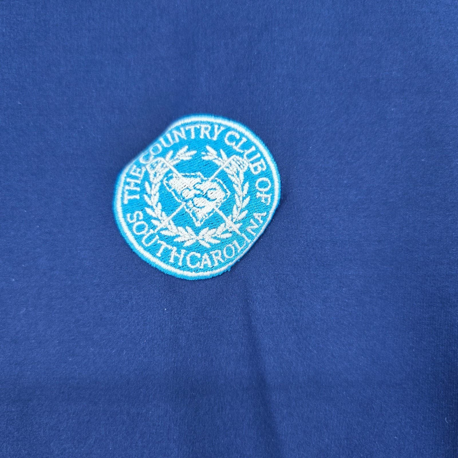Scales Performance Polo Mens XL Shirt Navy Blue Country Club South Carolina Logo - Thumbnail 2