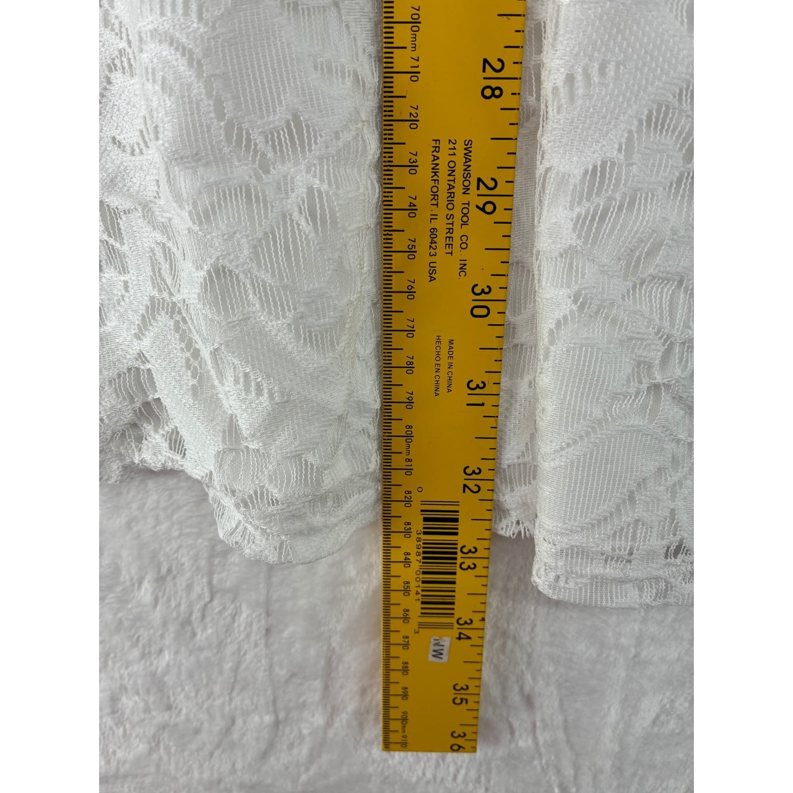 Speechless Romper Womens Large Dress Optic White Lace Fit & Flare JA39801HTM NWT - Thumbnail 5