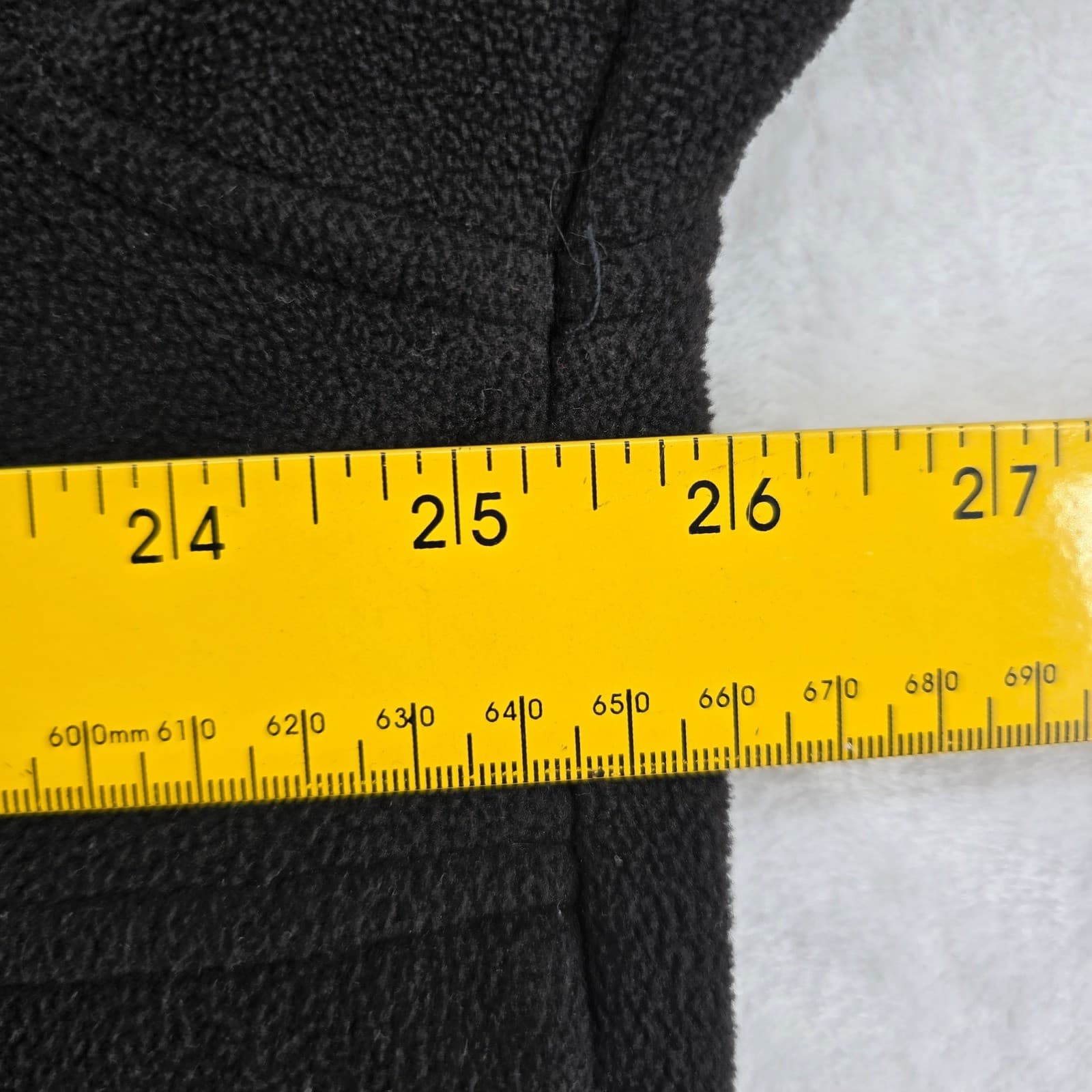 Basic Editions Fleece Jacket Womens L Jacket Black Full Zip Mock Neck Solid 6689 - Thumbnail 5