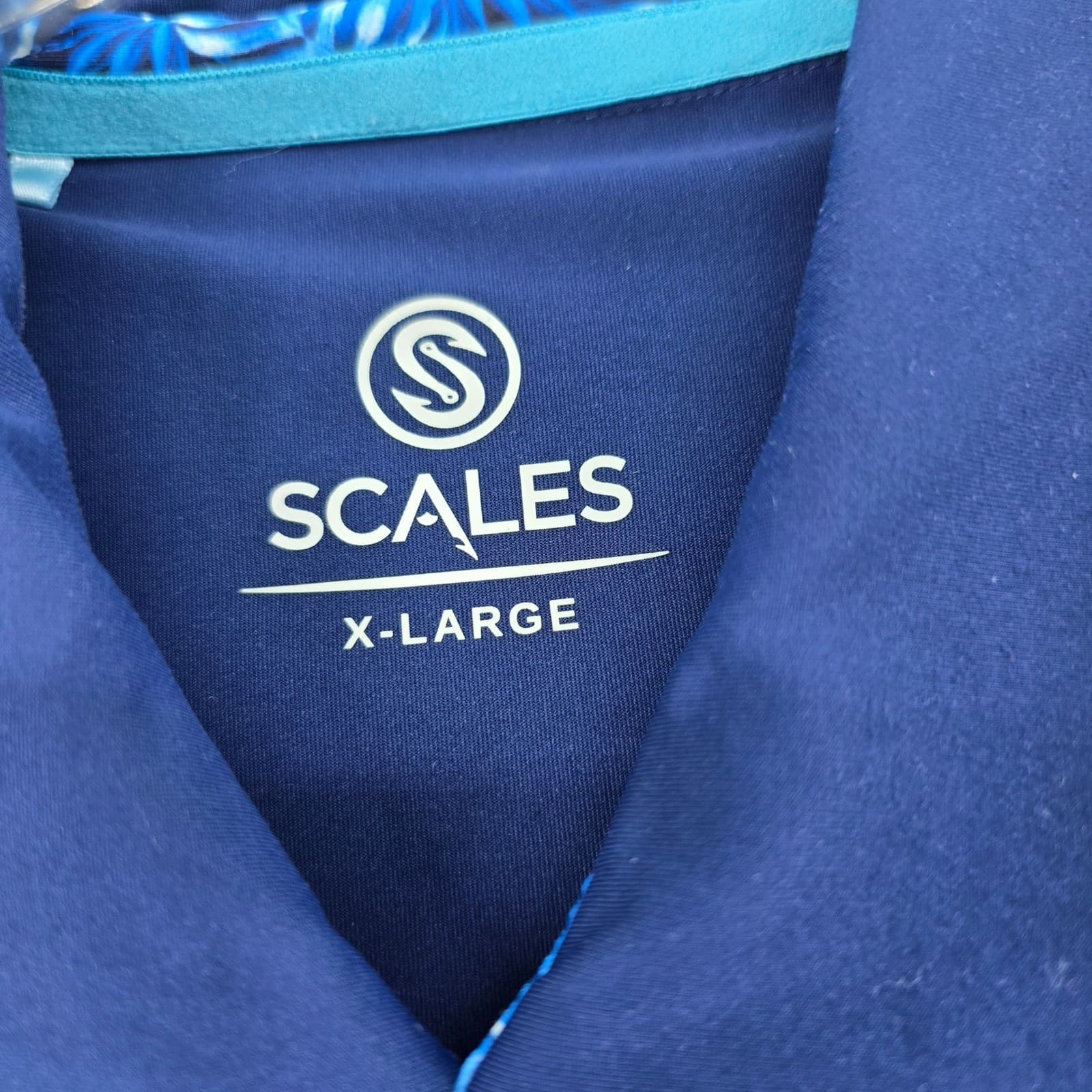 Scales Performance Polo Mens XL Shirt Navy Blue Country Club South Carolina Logo - Thumbnail 5