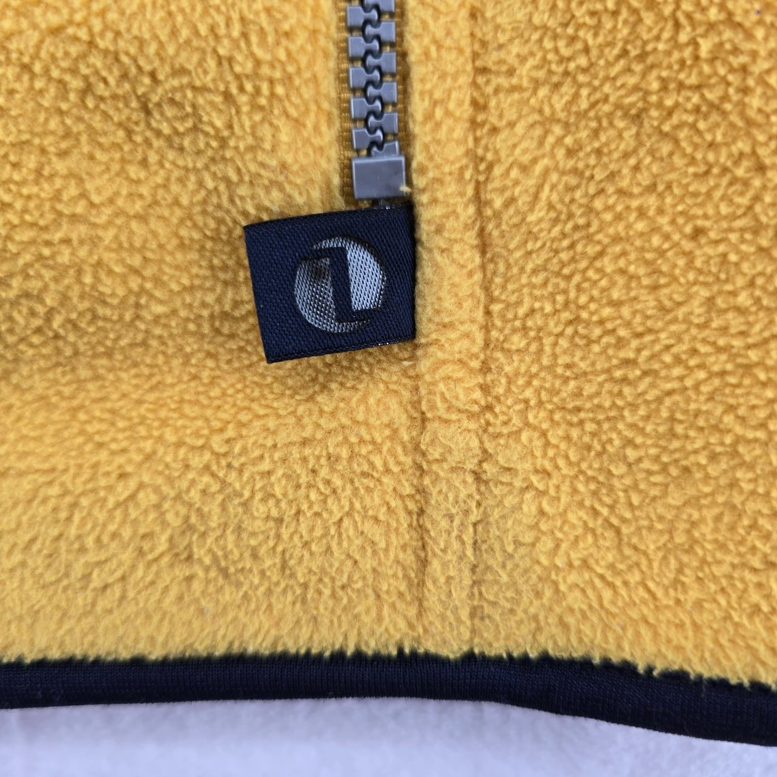 IZOD Vest Mens Large Fleece Vest Yellow PerformX Full Zip Sleeveless Jacket L - Thumbnail 3