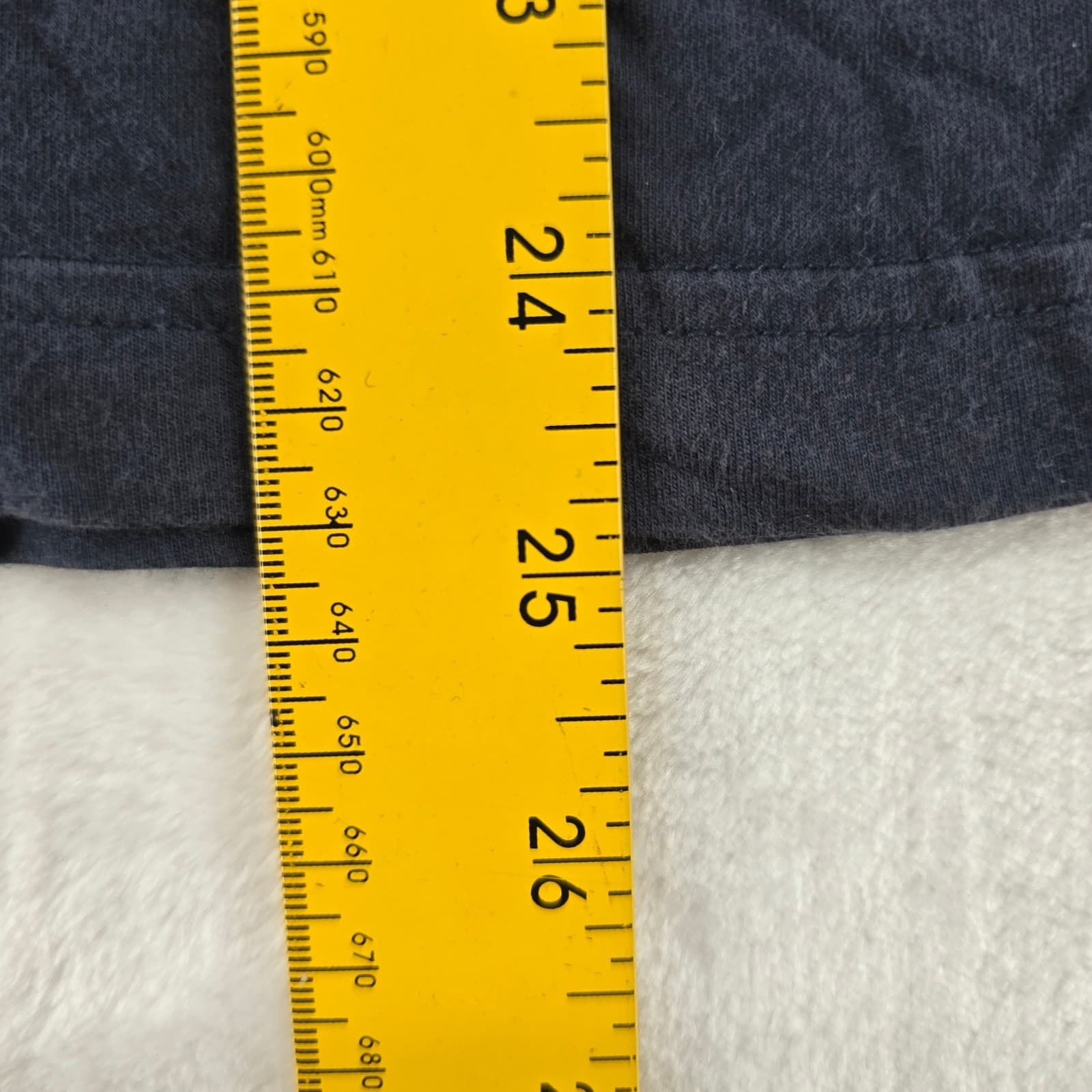 Original Penguin Polo Mens S Polo Navy Blue Classic Fit Striped Shoulder Logo - Thumbnail 6