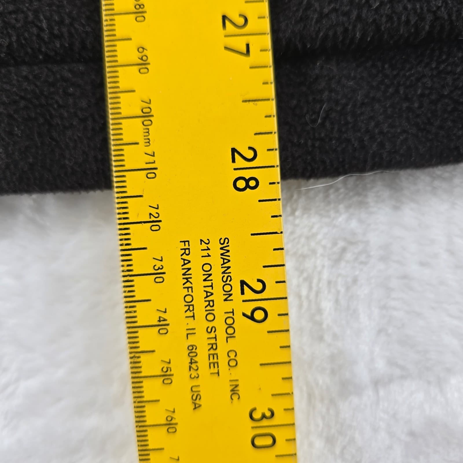 Basic Editions Fleece Jacket Womens L Jacket Black Full Zip Mock Neck Solid 6689 - Thumbnail 6