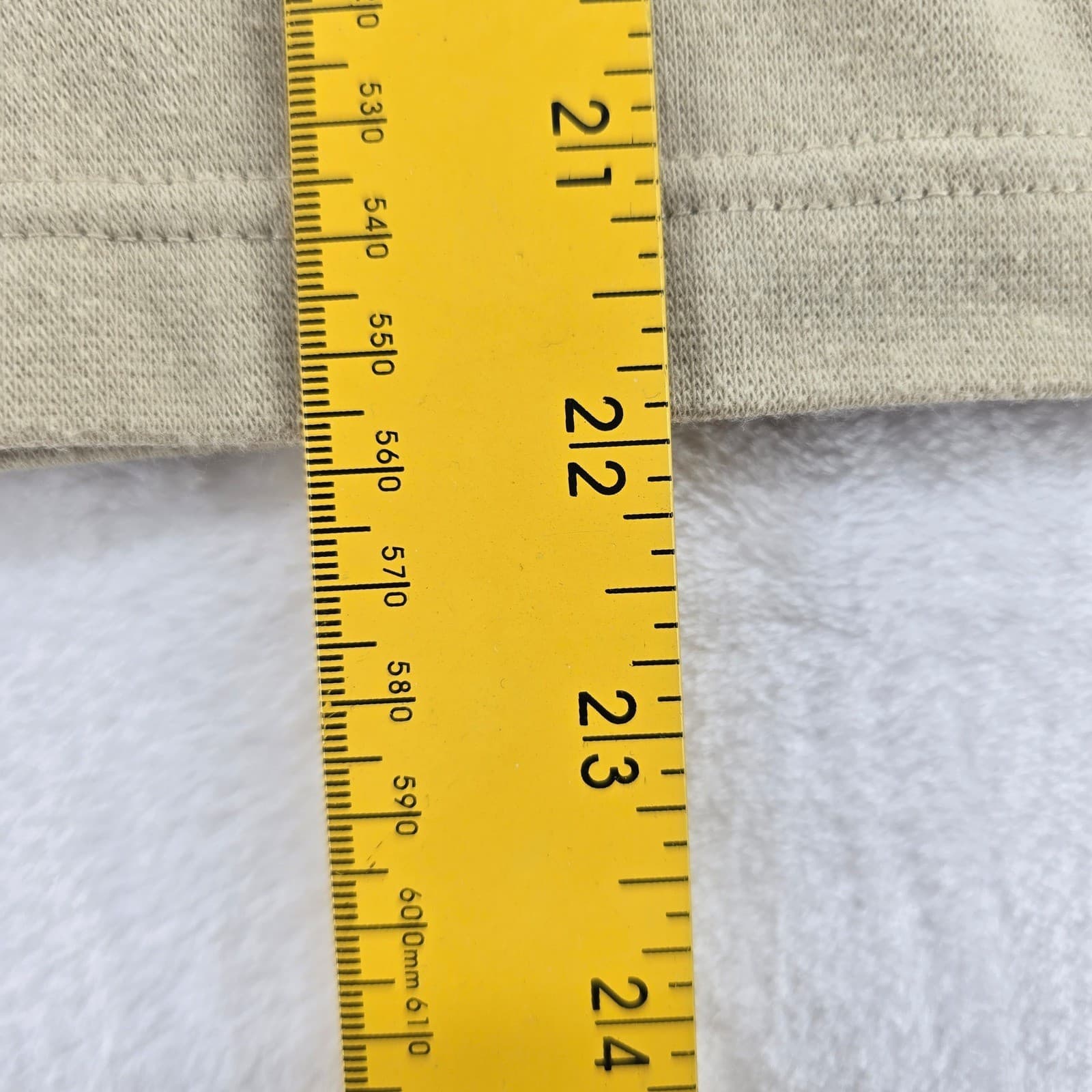 All Points Mock Neck Mens S Shirt Tan Long Sleeve Cotton Blend Stretch - Thumbnail 4