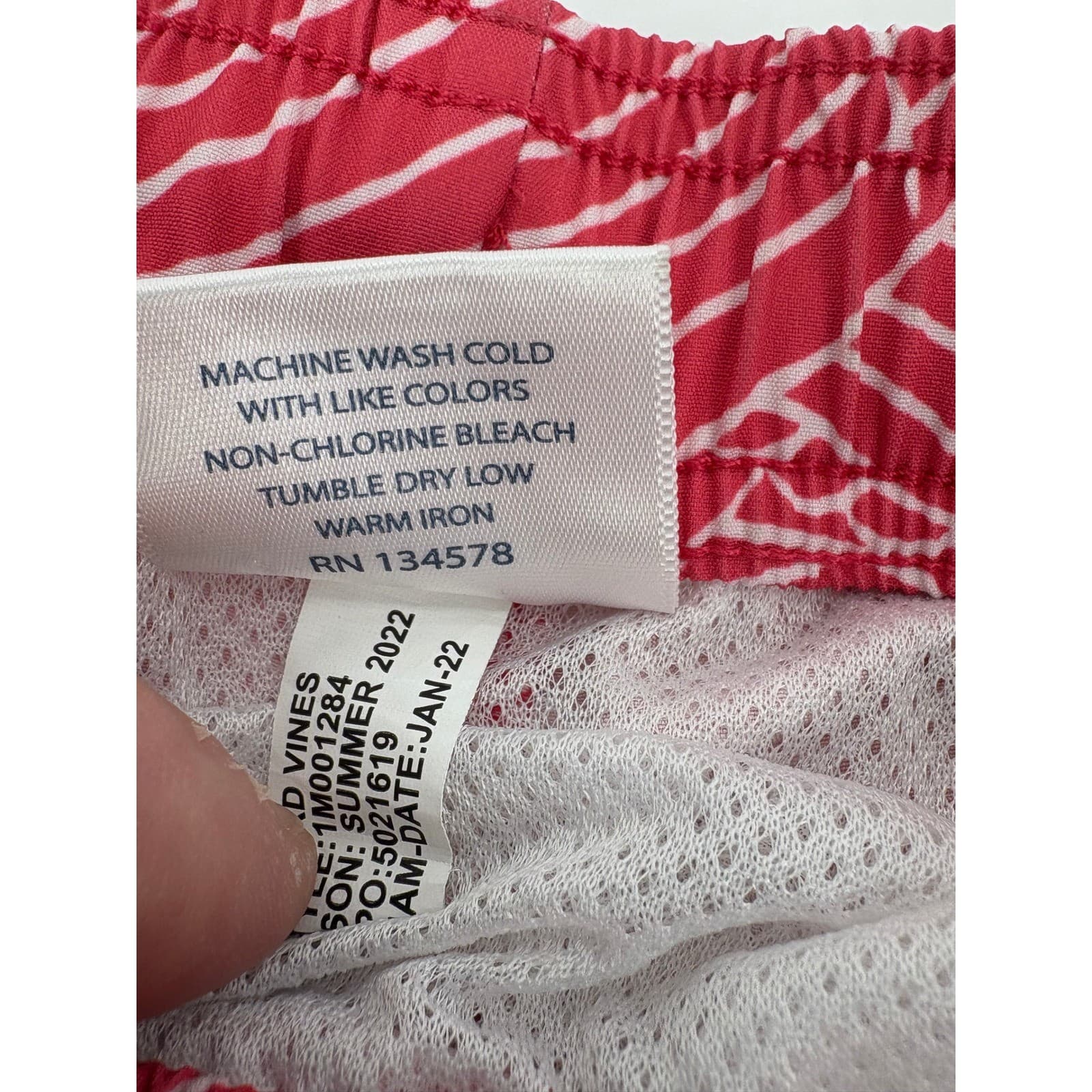 Vineyard Vines Mens Swim Trunks Boats Coral Reef Pattern Size S - Thumbnail 3