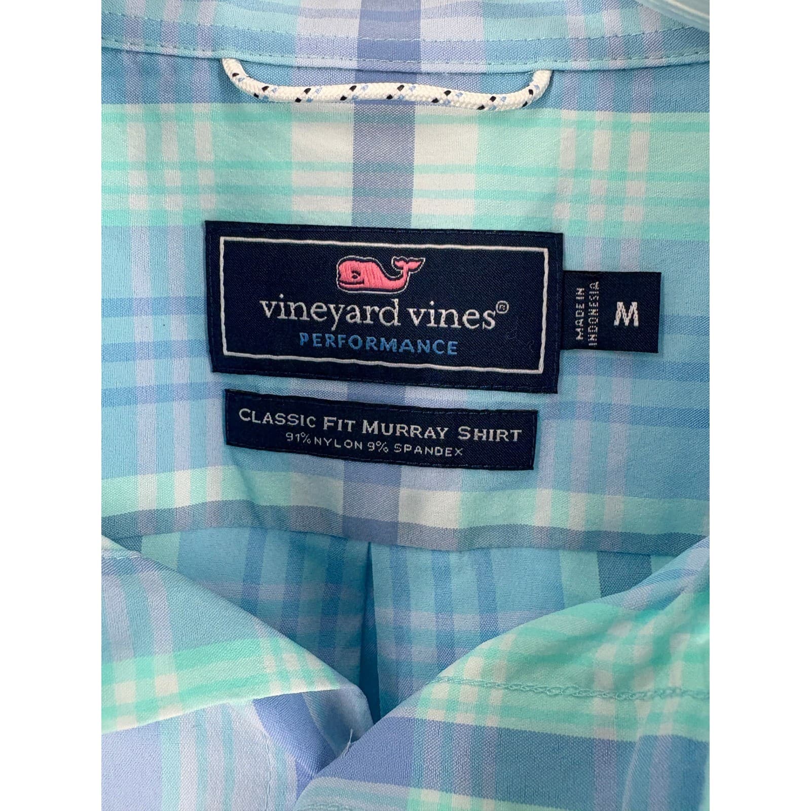 Vineyard Vines Performance Classic Fit Murray Shirt Men's Medium Plaid - Thumbnail 2