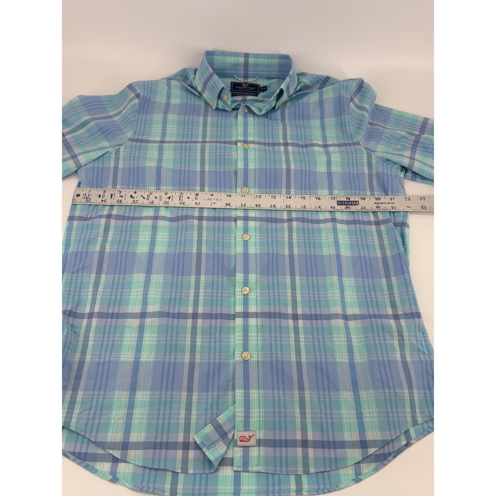 Vineyard Vines Performance Classic Fit Murray Shirt Men's Medium Plaid - Thumbnail 4