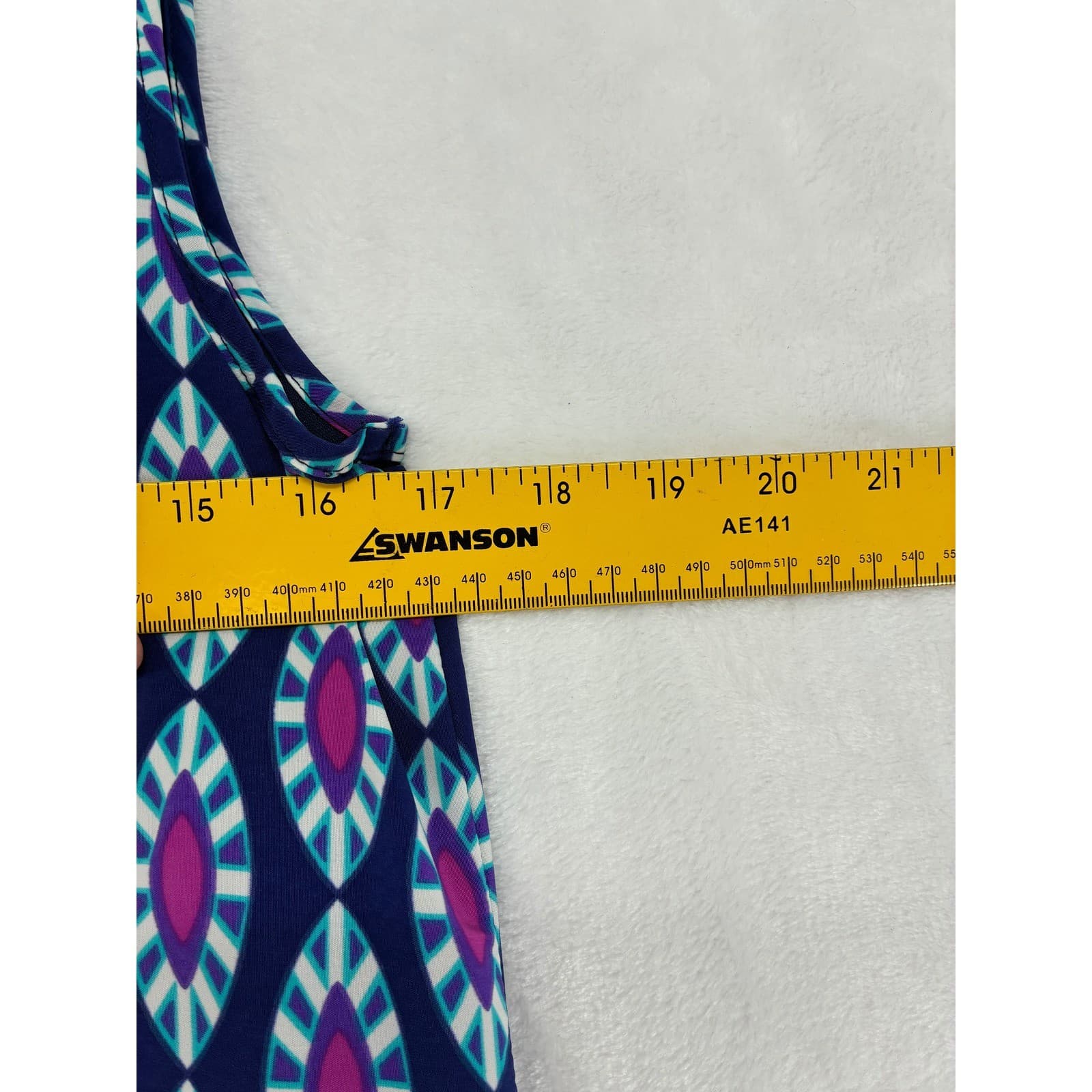Peach Love California Dress Womens Medium Multicolor Geometric Tribal Print - Thumbnail 4