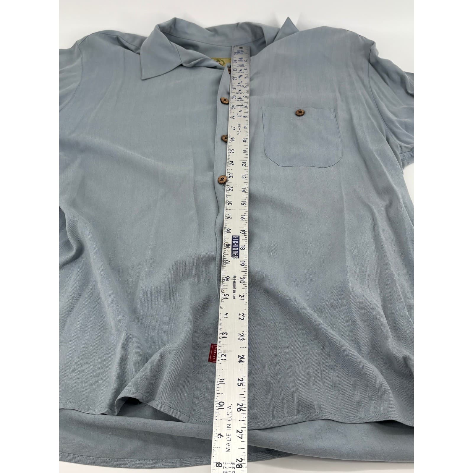 Joe Martin Cocktail Isle Blue Moon Lagoon Silk Shirt Mens Large Camp - Thumbnail 9