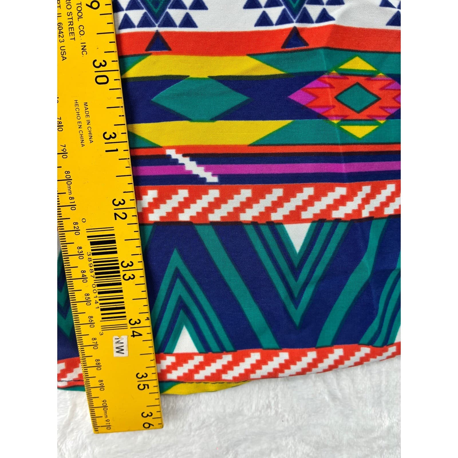 Peach Love California Dress Womens Medium Multicolor Geometric Tribal Print - Thumbnail 5