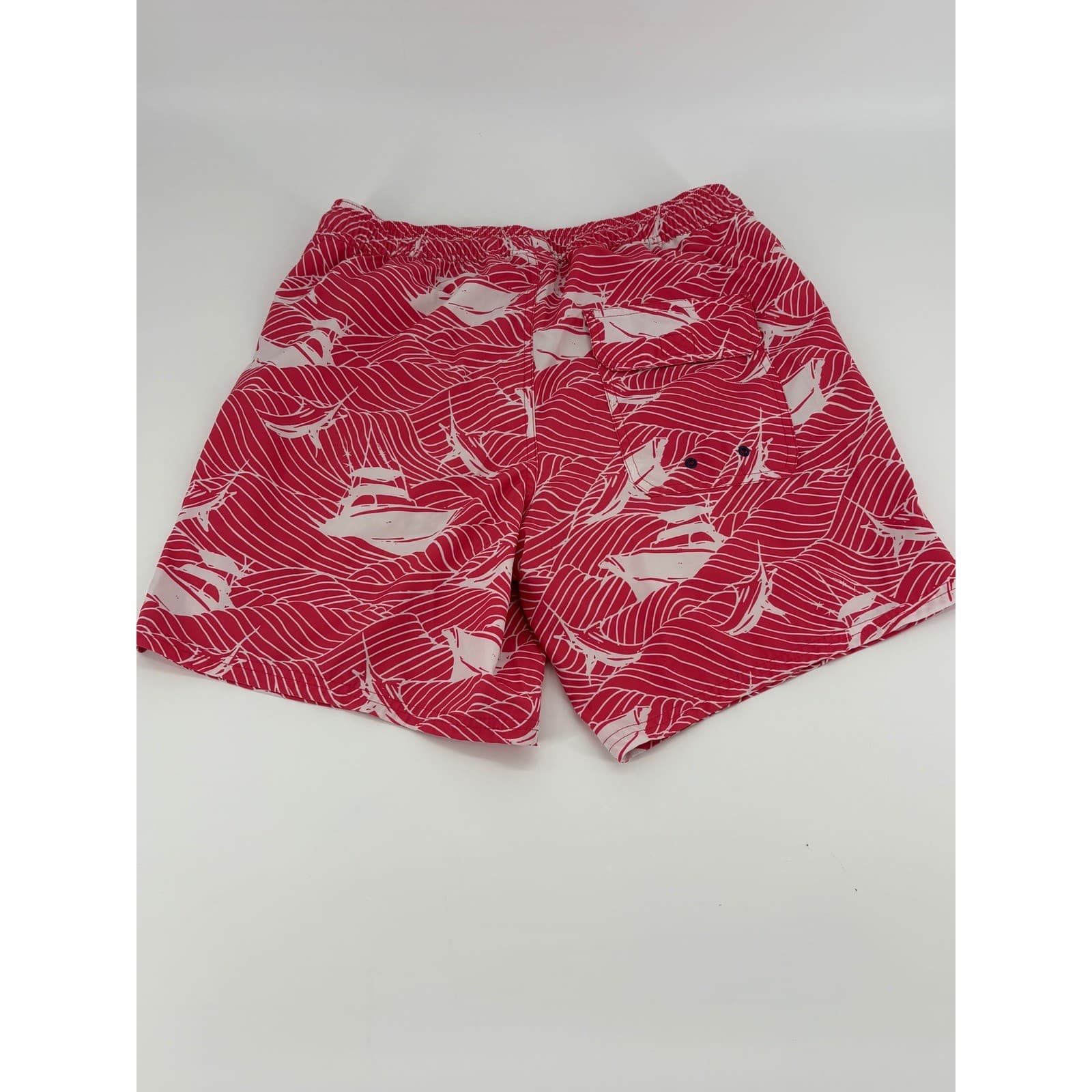 Vineyard Vines Mens Swim Trunks Boats Coral Reef Pattern Size S - Thumbnail 7