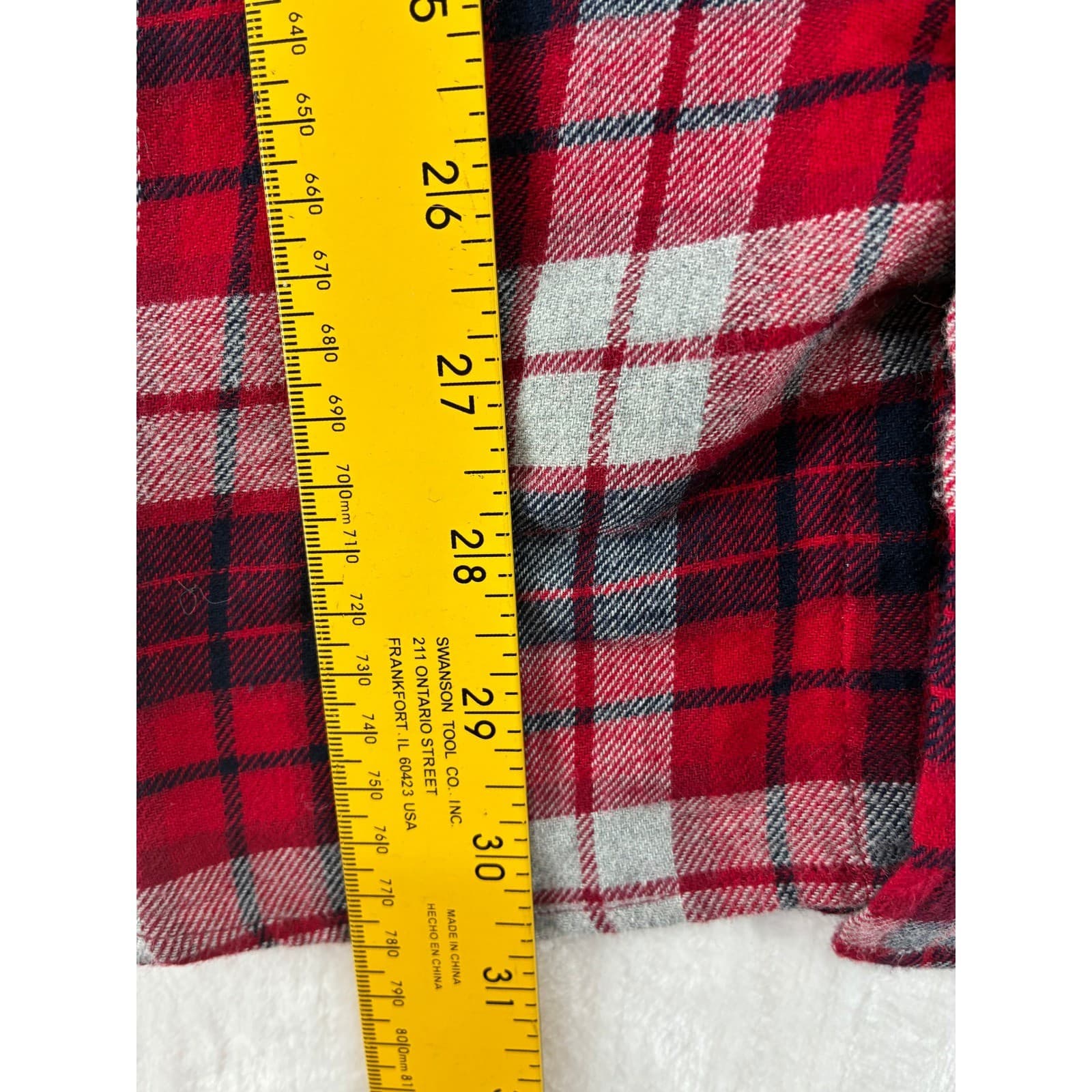 Saddlebred Shirt Mens L Button Down Red Plaid Long Sleeve Classic Fit Flannel - Thumbnail 6