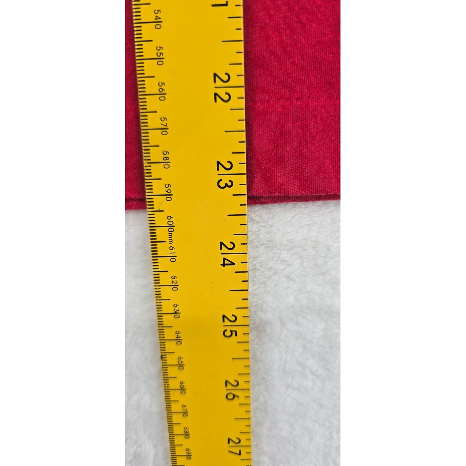 Leon Levin Polo Womens S Long Sleeve Shirt Red Cotton Blend Solid Button 6397 - Thumbnail 4
