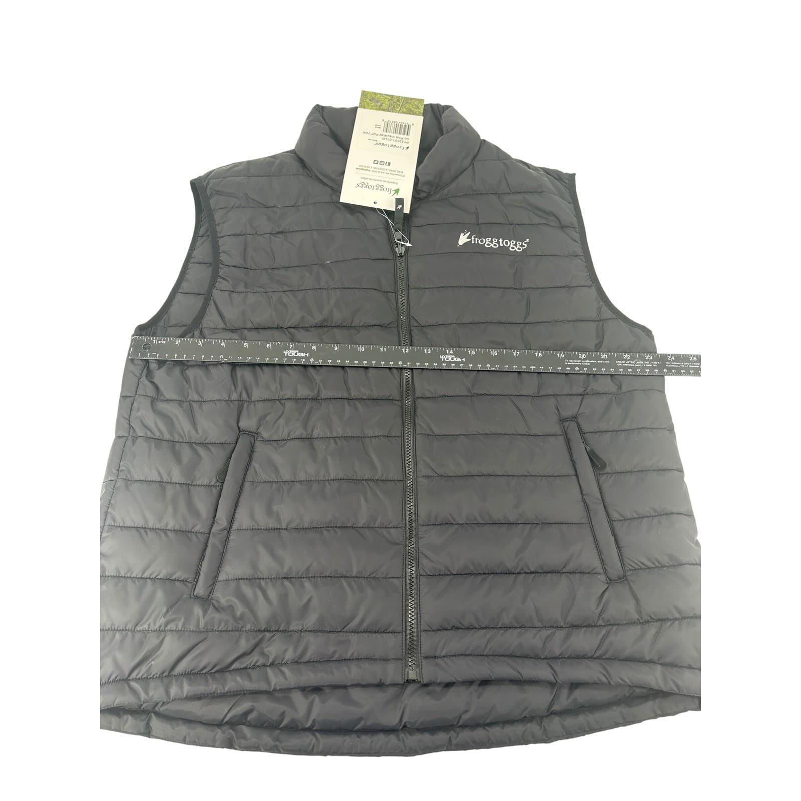 Frogg Toggs Co-Pilot Mens Large Puff Vest Black Insulated Nylon PF33101-01LG - Thumbnail 4