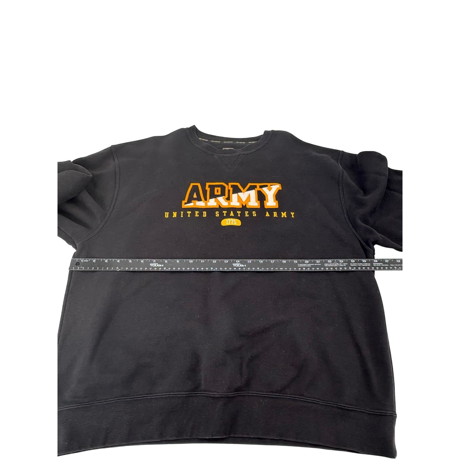 Gear For Sports Sweatshirt Mens XXL Crewneck Black US Army Big Cotton Graphic - Thumbnail 4