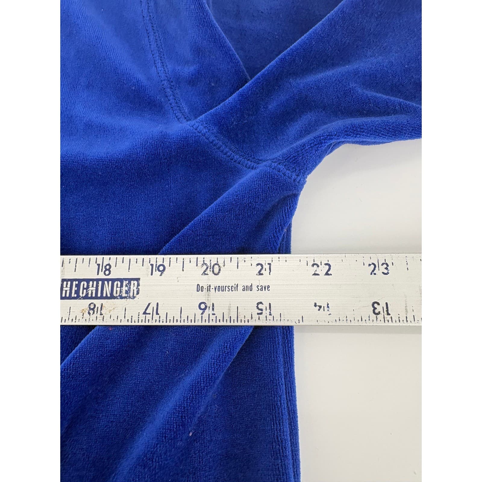 BonWorth Royal Blue Corduroy Full Zip Jacket Women's Medium Collared - Thumbnail 5