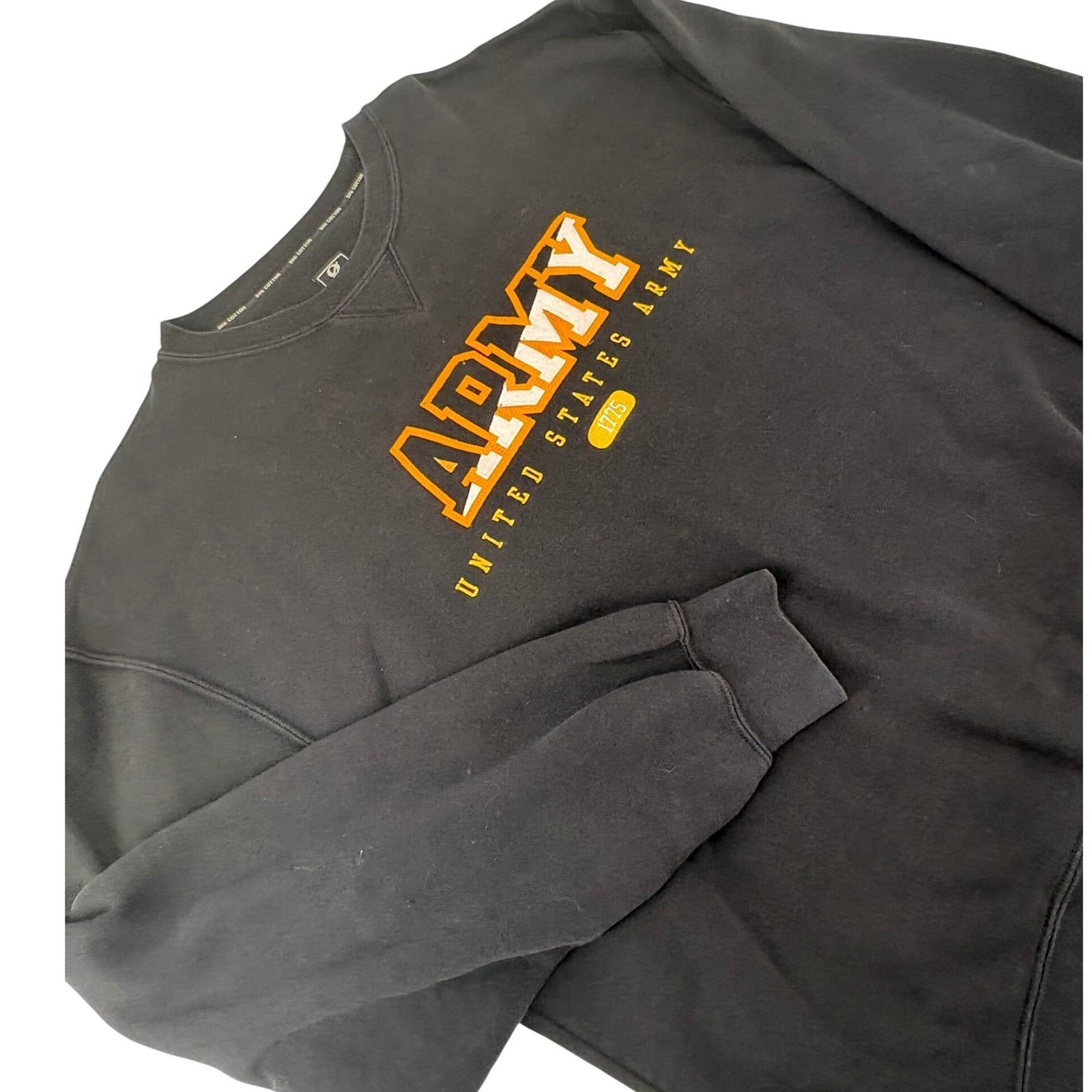 Gear For Sports Sweatshirt Mens XXL Crewneck Black US Army Big Cotton Graphic