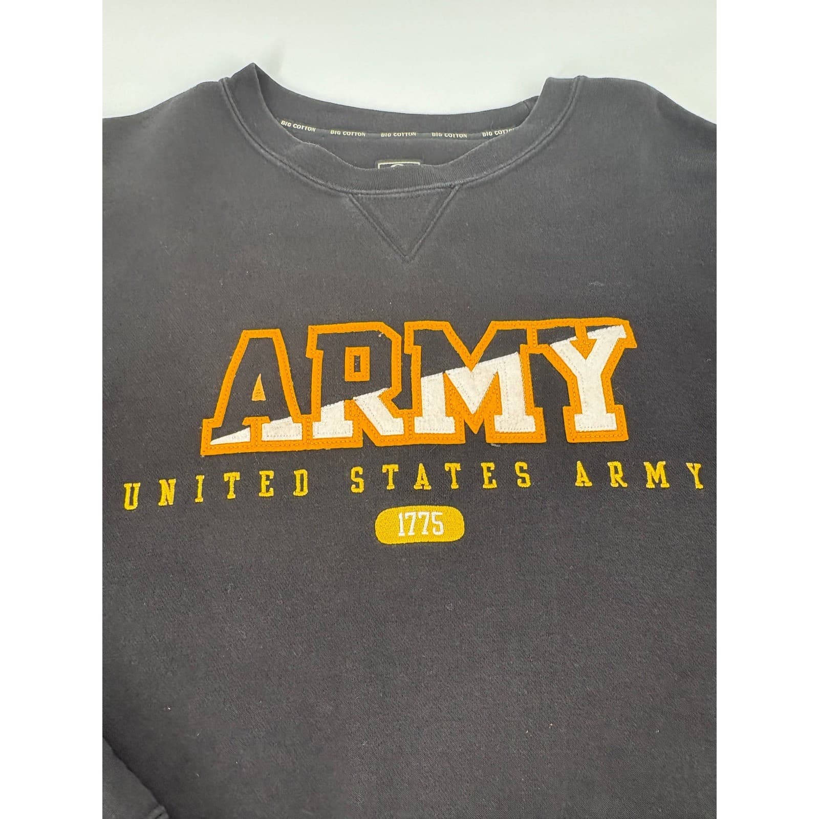 Gear For Sports Sweatshirt Mens XXL Crewneck Black US Army Big Cotton Graphic - Thumbnail 3