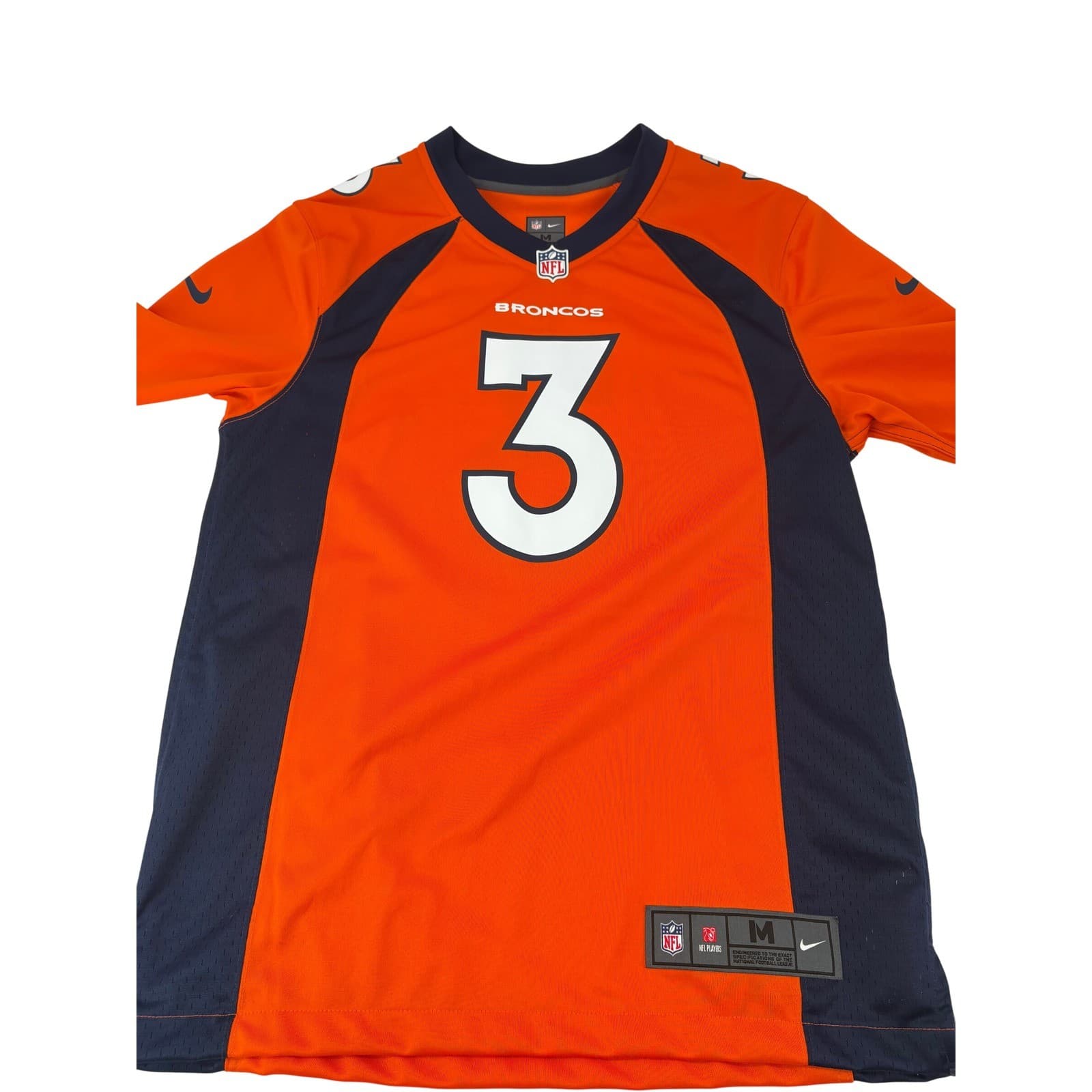 Nike Denver Broncos Medium Jersey Orange Noah Fant Russell Wilson NFL Lot of 2 - Thumbnail 9