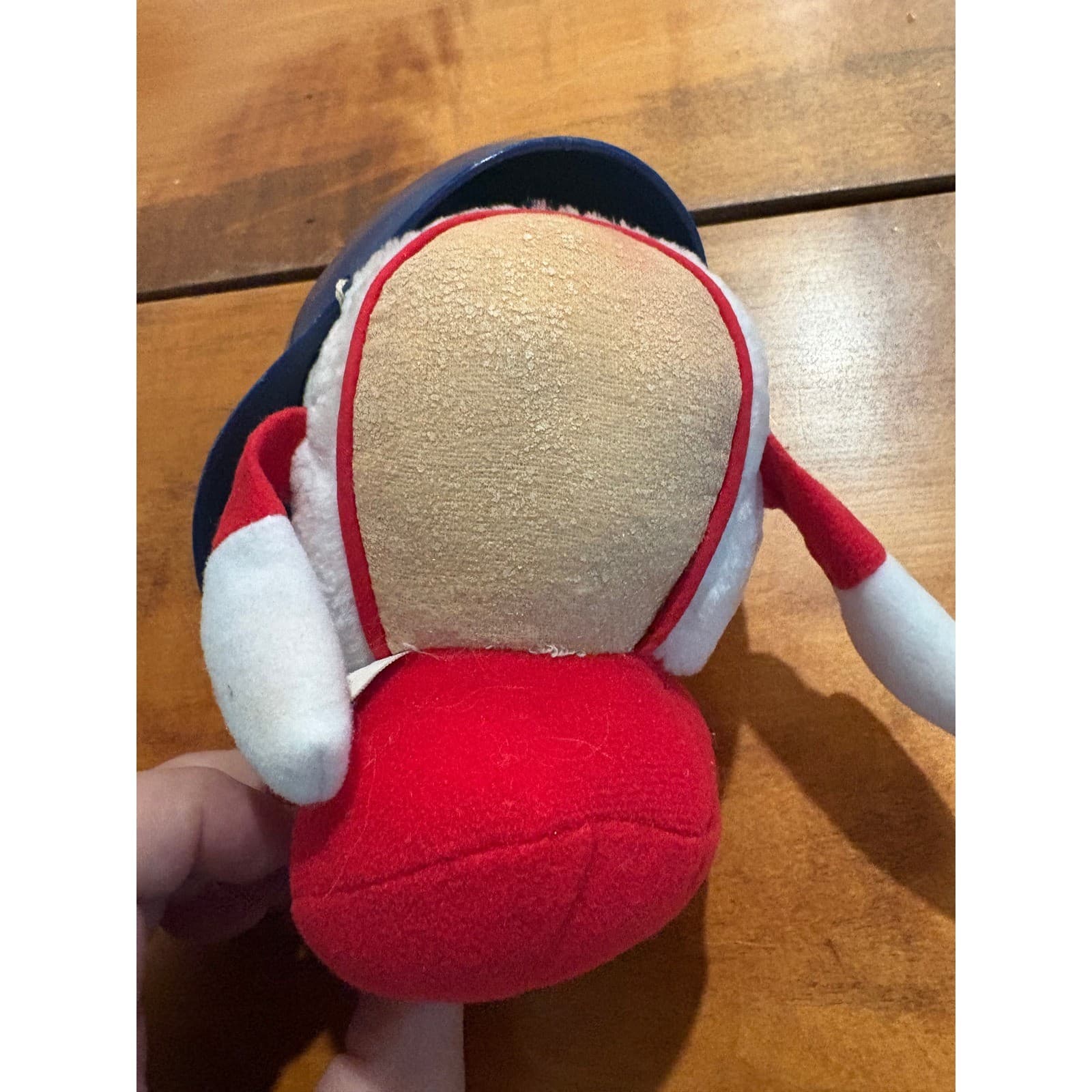 Russ Berrie Atlanta Braves Plush OS Baseball Mascot White Red Blue Vintage Plush - Thumbnail 3