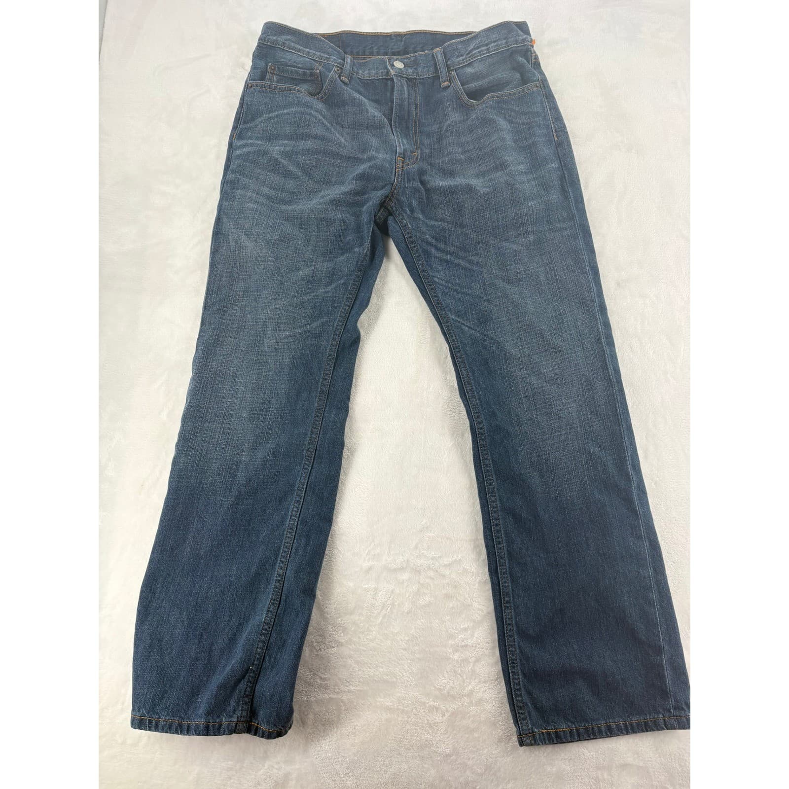 Levis 559 Jeans Mens 33x30 Relaxed Straight Blue Medium Wash Denim - Thumbnail 3