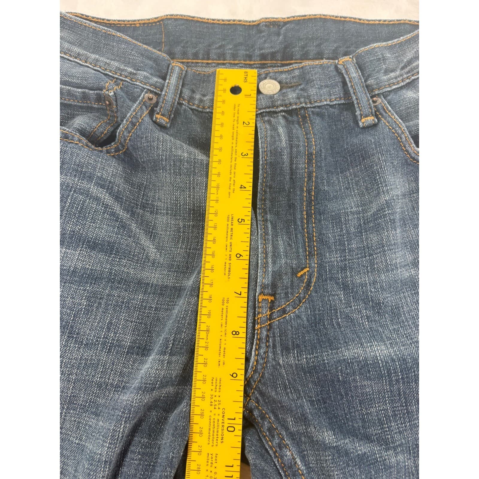 Levis 559 Jeans Mens 33x30 Relaxed Straight Blue Medium Wash Denim - Thumbnail 5