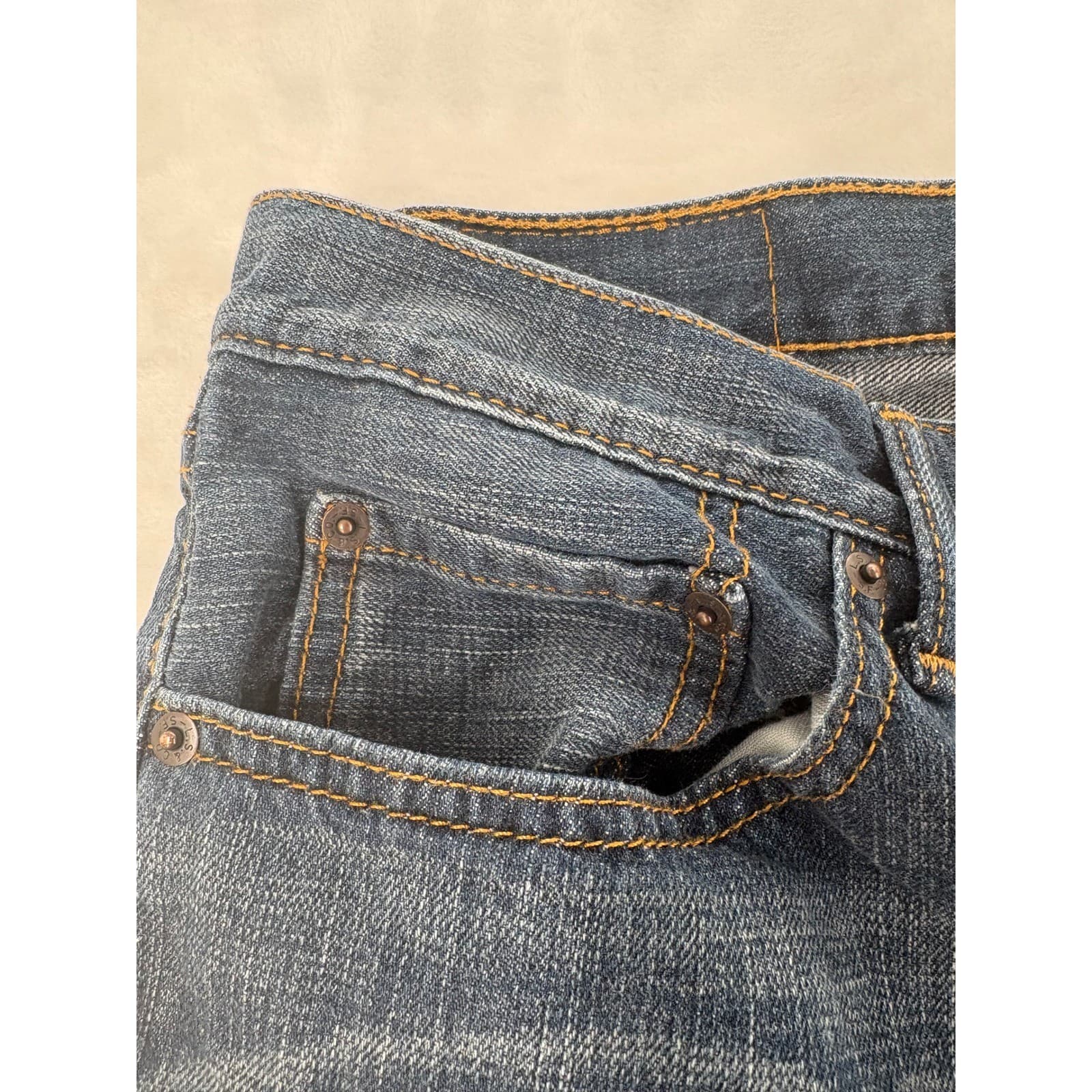 Levis 559 Jeans Mens 33x30 Relaxed Straight Blue Medium Wash Denim - Thumbnail 10