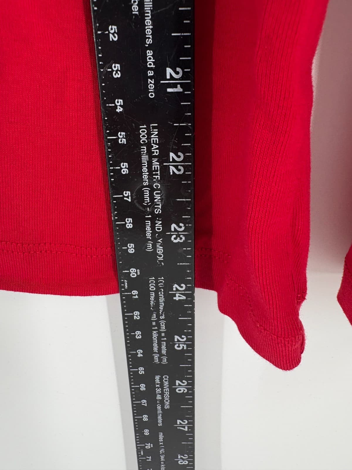 Kim Rogers NWT Red Henley Shirt Size M Long Sleeve 100% Cotton - Thumbnail 6