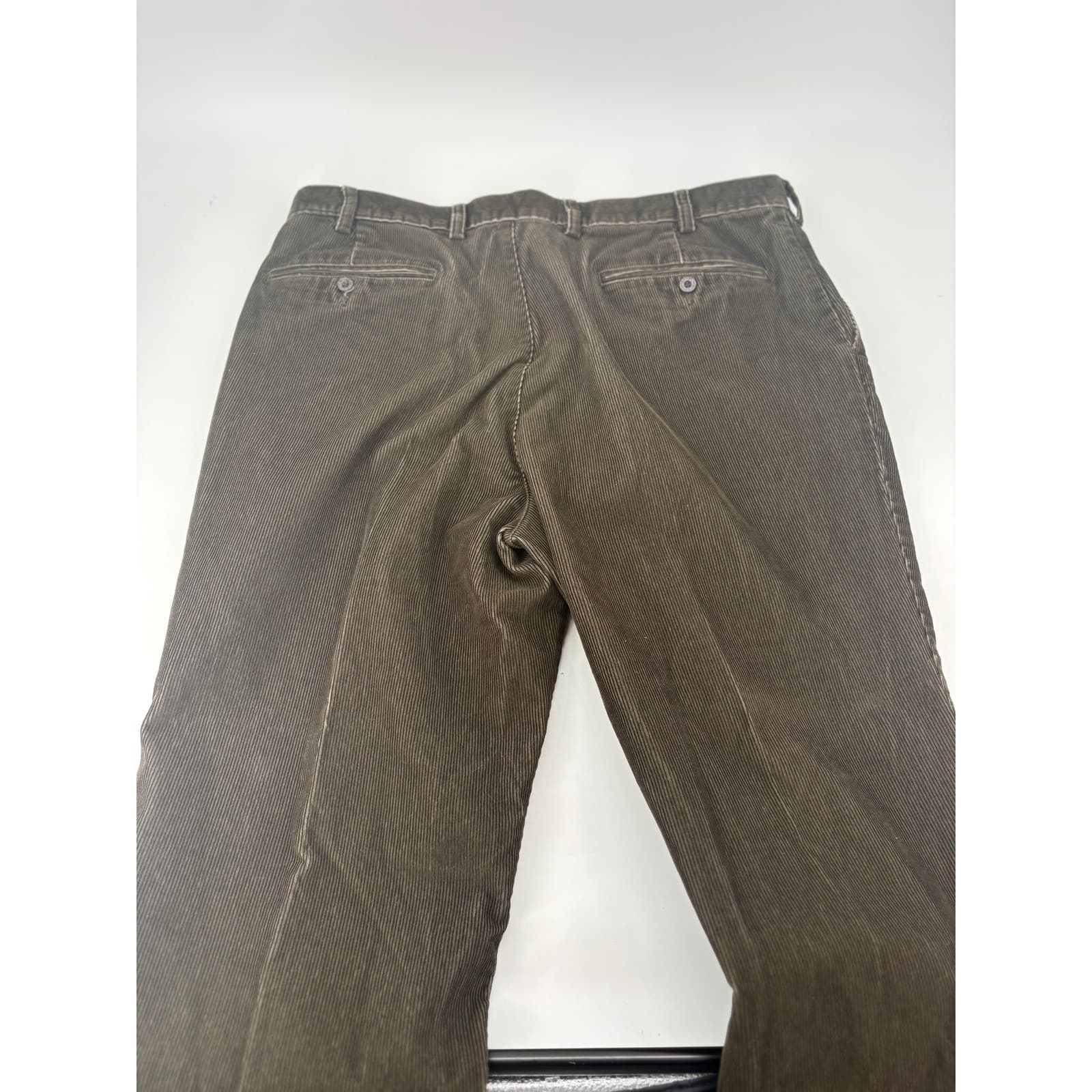 Orvis Corduroy Pants Mens 40 Trousers Brown Cotton Flat Front Straight Leg - Thumbnail 9