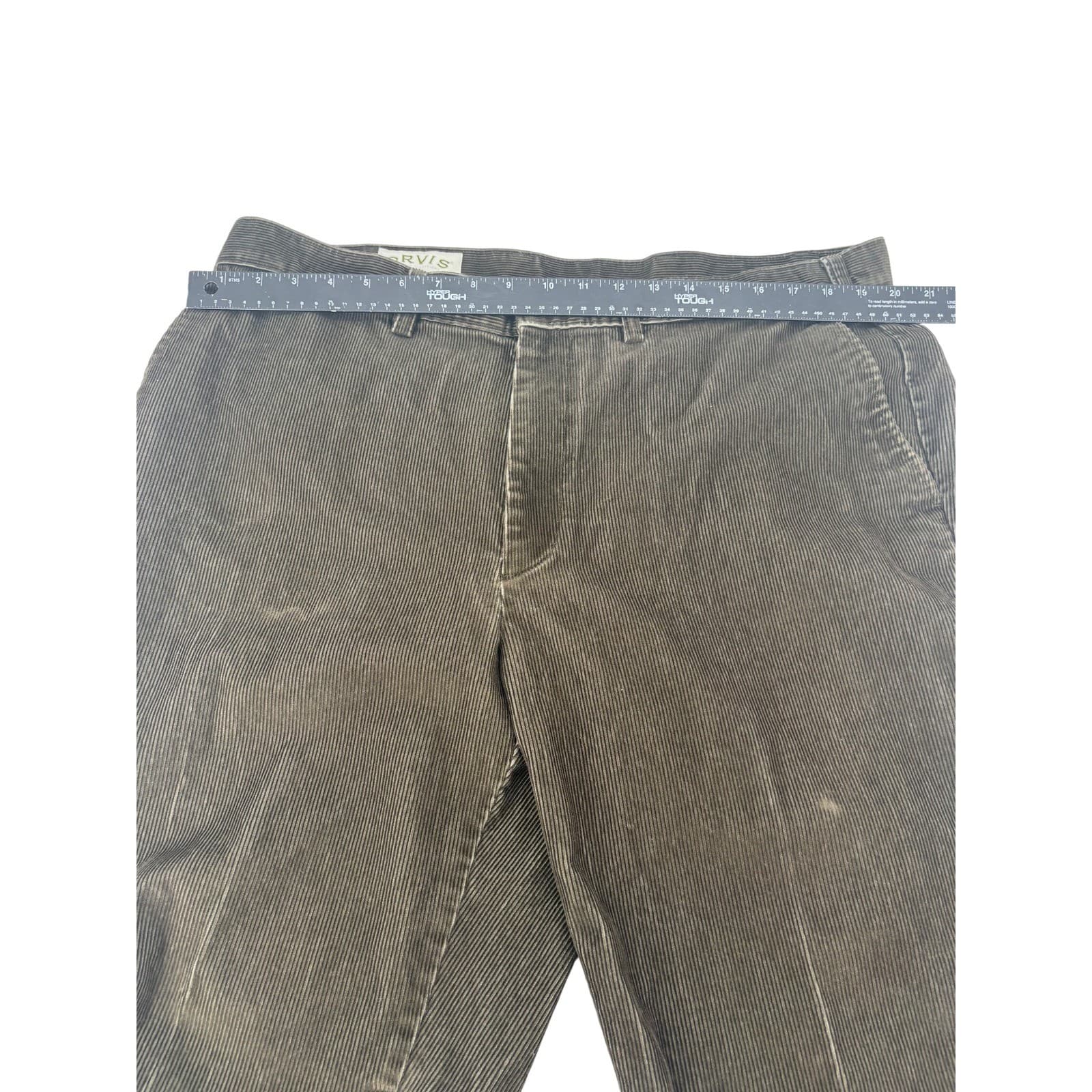 Orvis Corduroy Pants Mens 40 Trousers Brown Cotton Flat Front Straight Leg - Thumbnail 5
