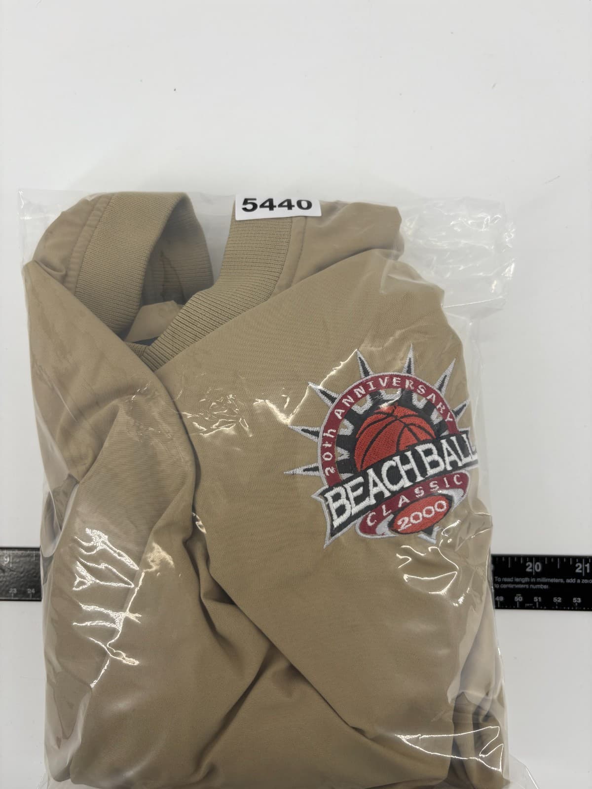 Beach Ball Classic 2000 Pullover Jacket Small Tan Velocity Y2K Myrtle Beach - Thumbnail 7
