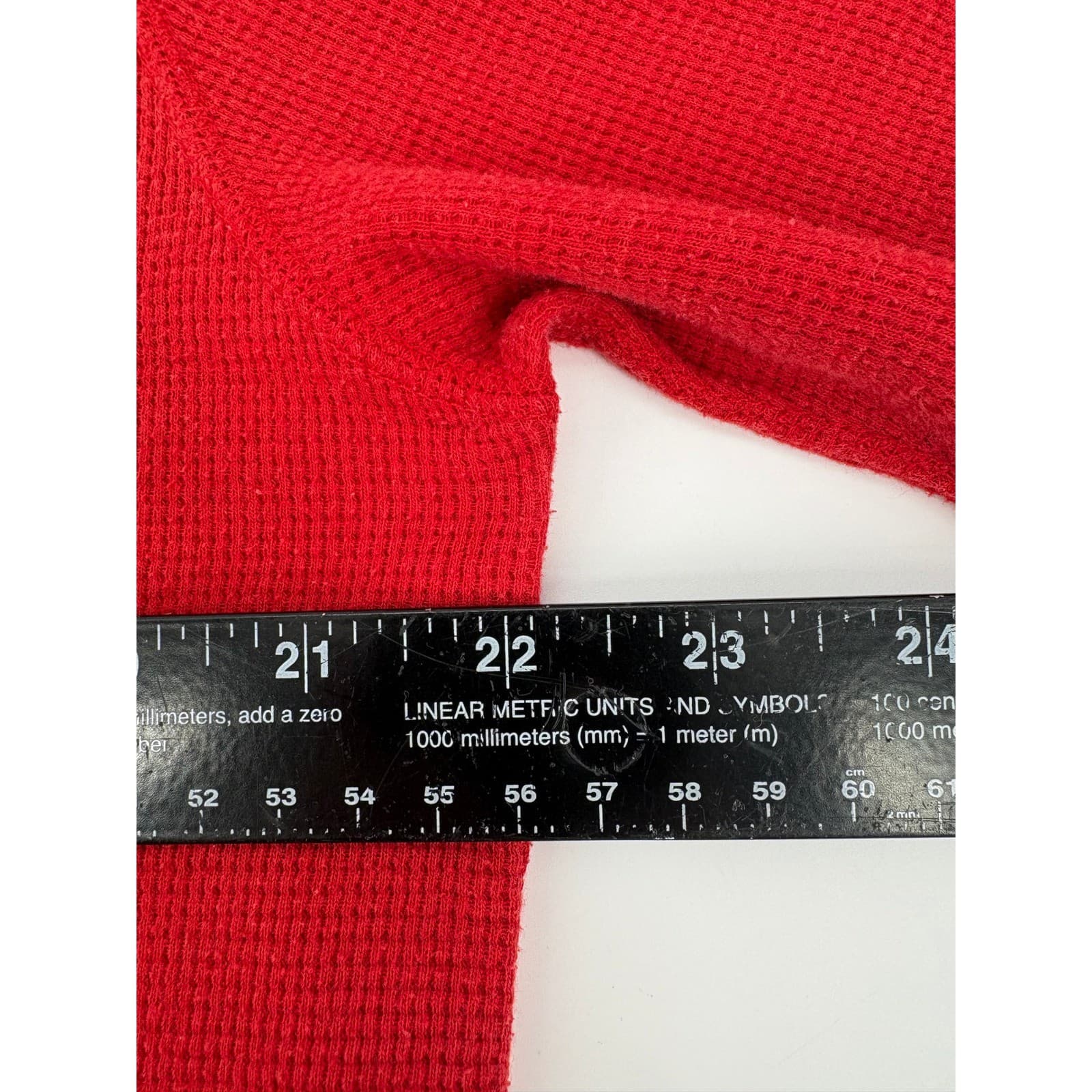 Polo Ralph Lauren Mens Red Waffle Knit Long Sleeve Crew Neck T Shirt XL - Thumbnail 6
