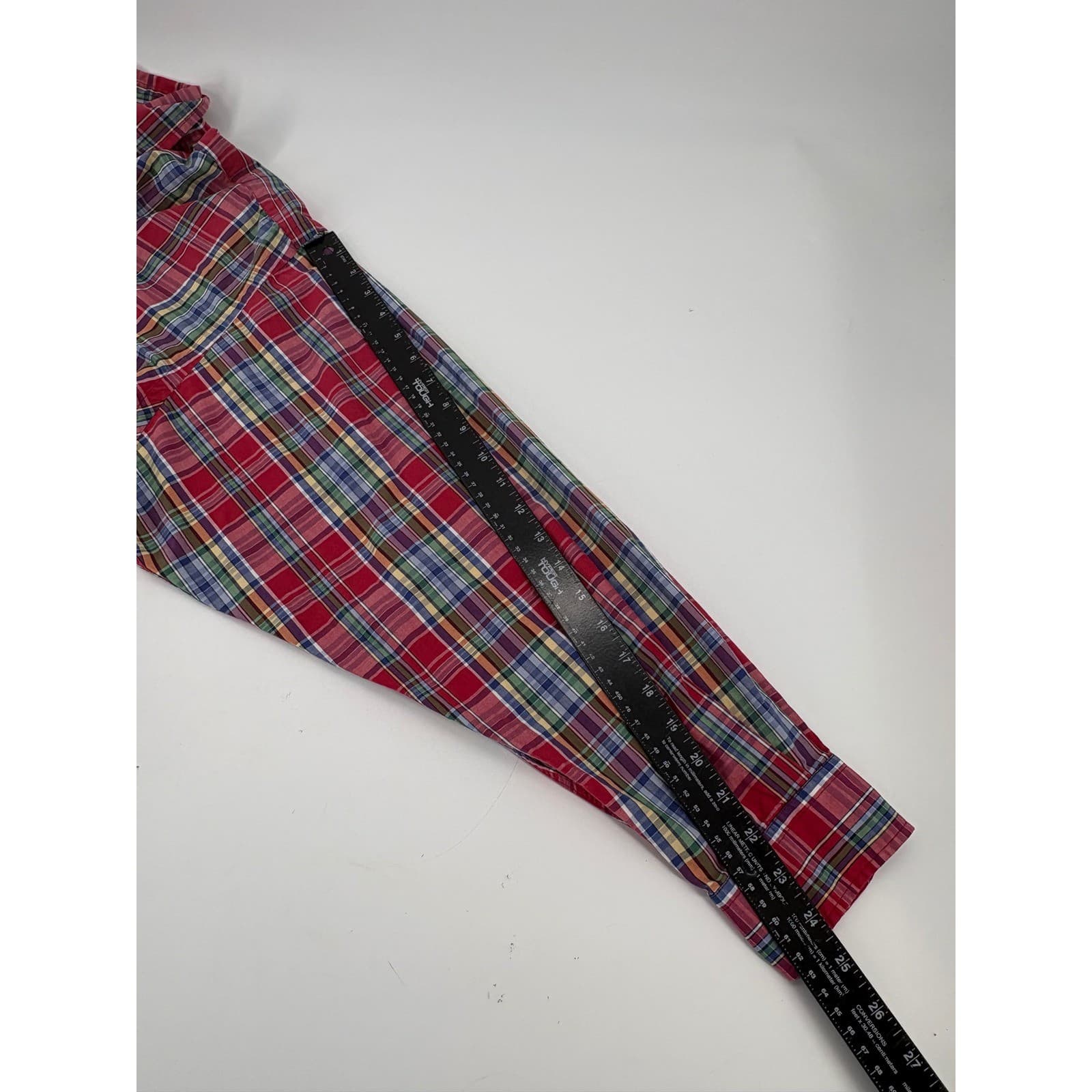 Ralph Lauren Blaire Mens XXL Button Down Shirt Red Plaid Long Sleeve Cotton - Thumbnail 7