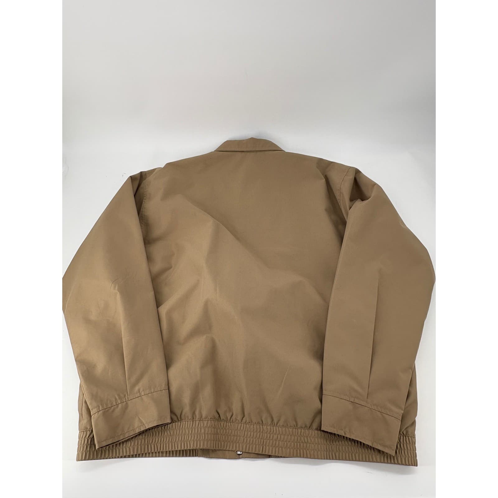 Chaps Harrington Jacket Mens XL Full Zip Tan Beige Plaid Lined Windbreaker Coat - Thumbnail 8