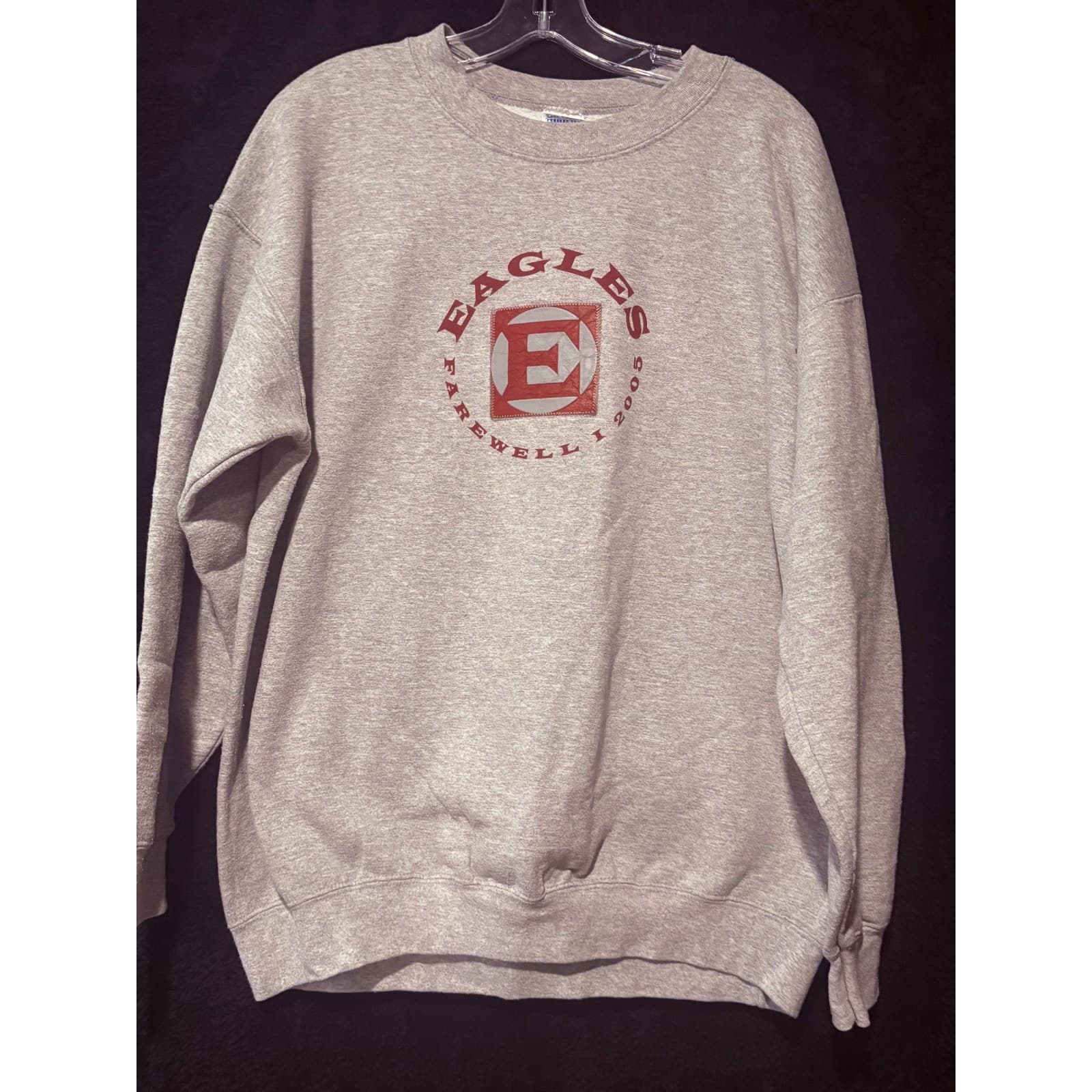 Eagles Farewell I 2005 Gildan Sweatshirt Mens Large Crewneck Gray Pullover