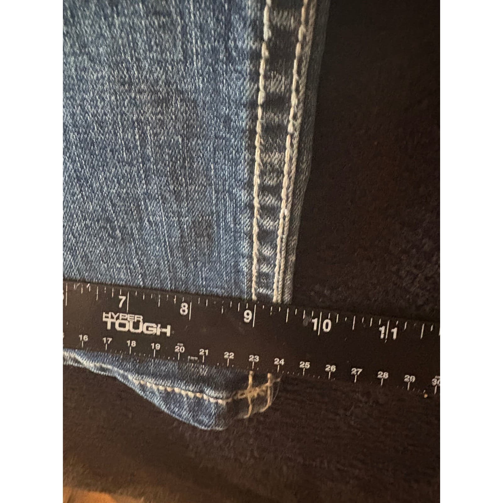 TK Axel Slim Boot Jeans Mens 38x30 Light Wash Denim Distressed Casual Pants - Thumbnail 8