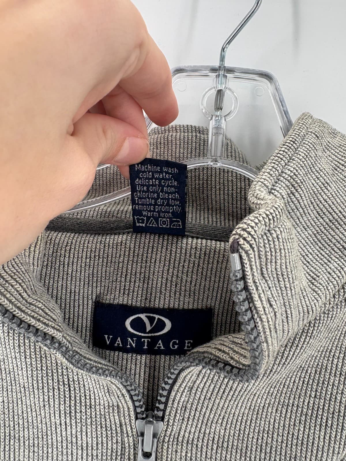 Vantage Beach Ball Classic 2009 Quarter Zip Sweatshirt Men’s Small Gray - Thumbnail 4
