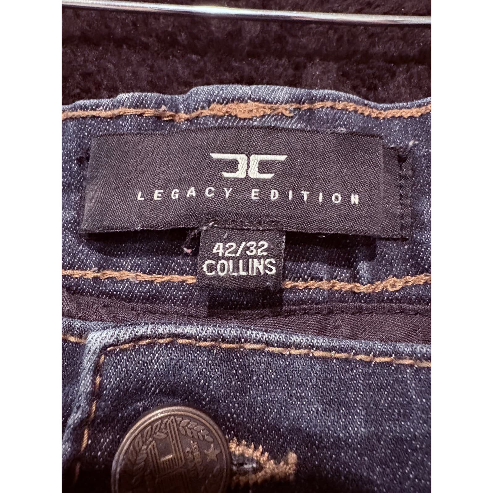 Jordan Craig Legacy Edition Jeans Mens 42x32 Collins Dark Wash Denim - Thumbnail 3