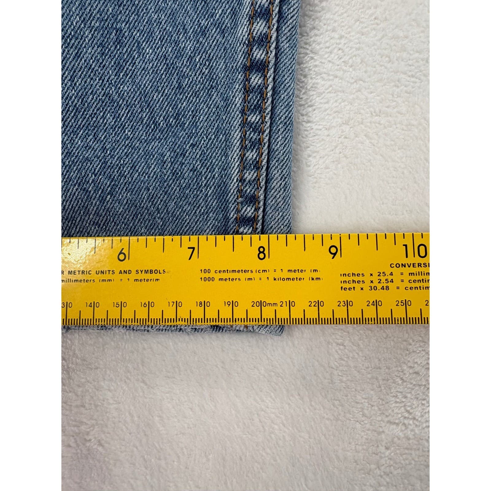 Urban Up Pipeline Jeans Mens 34x30 Jeans Blue Straight Leg 100% Cotton Denim - Thumbnail 7