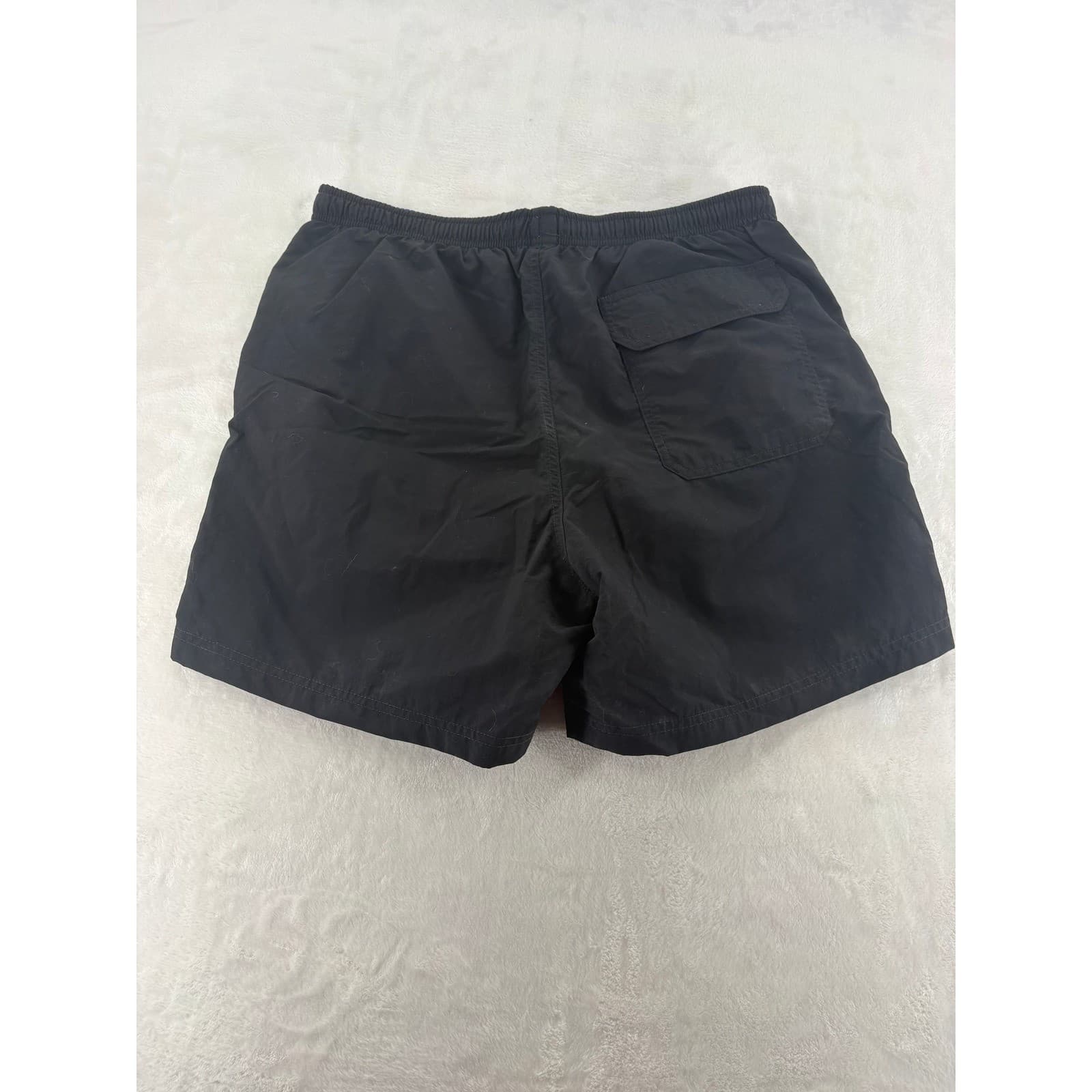 L.L. Bean Swim Trunks Mens 40 Shorts Black Supplex Nylon Mesh Lined 6 Inseam - Thumbnail 7