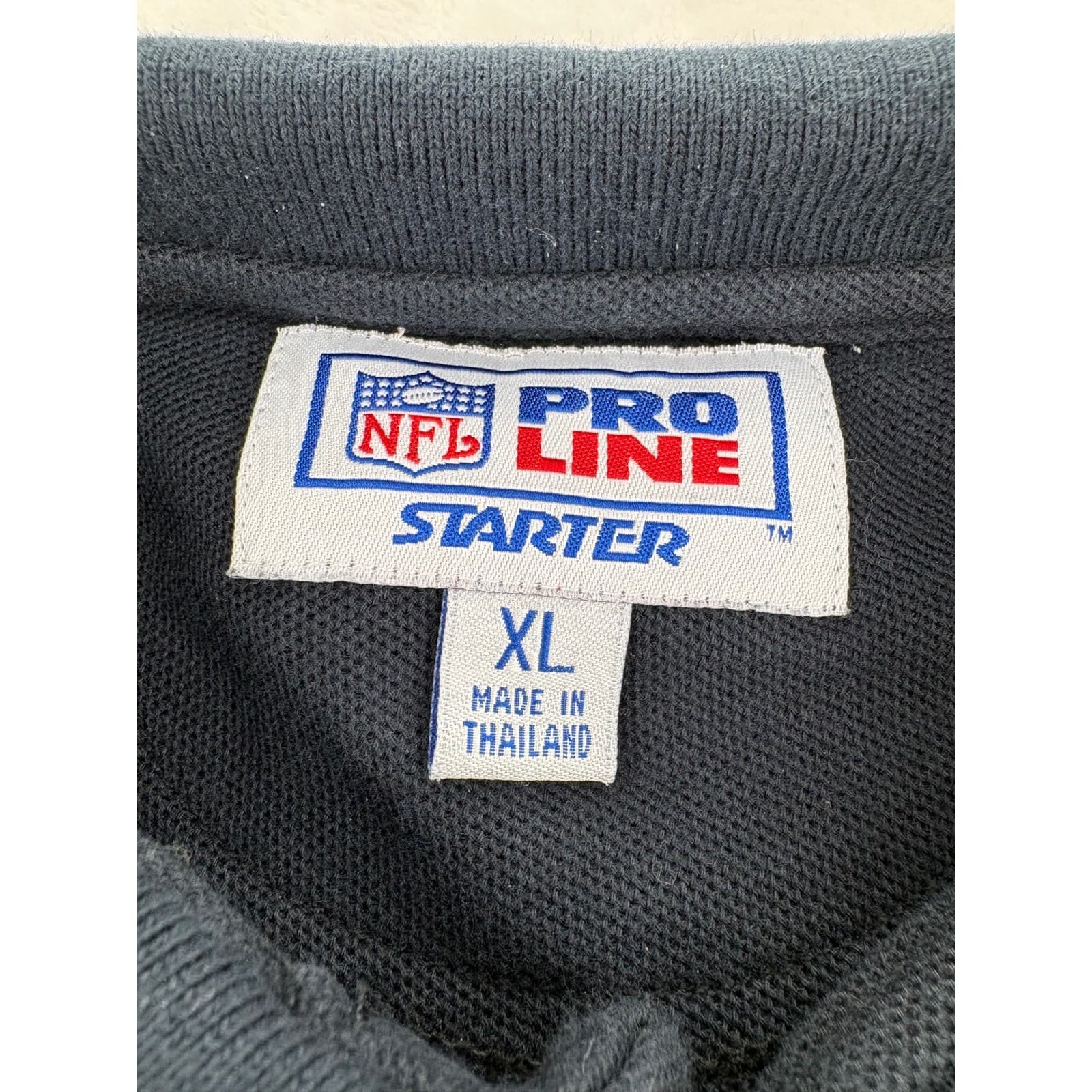 Starter NFL Pro Line Mens XL Polo Shirt Black Tampa Bay Buccaneers Embroidered - Thumbnail 3