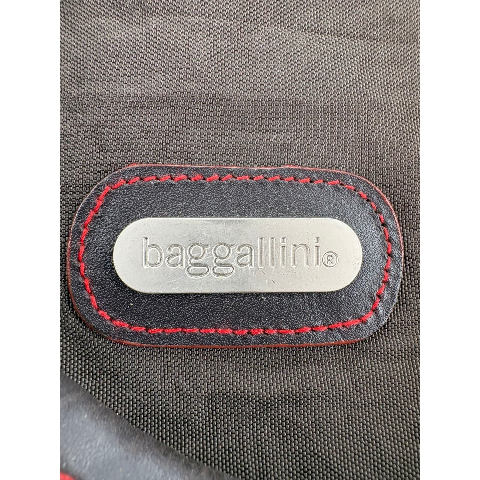 Baggallini Laptop Briefcase Womens Large Travel Bag Brown Red Nylon Organizer - Thumbnail 2