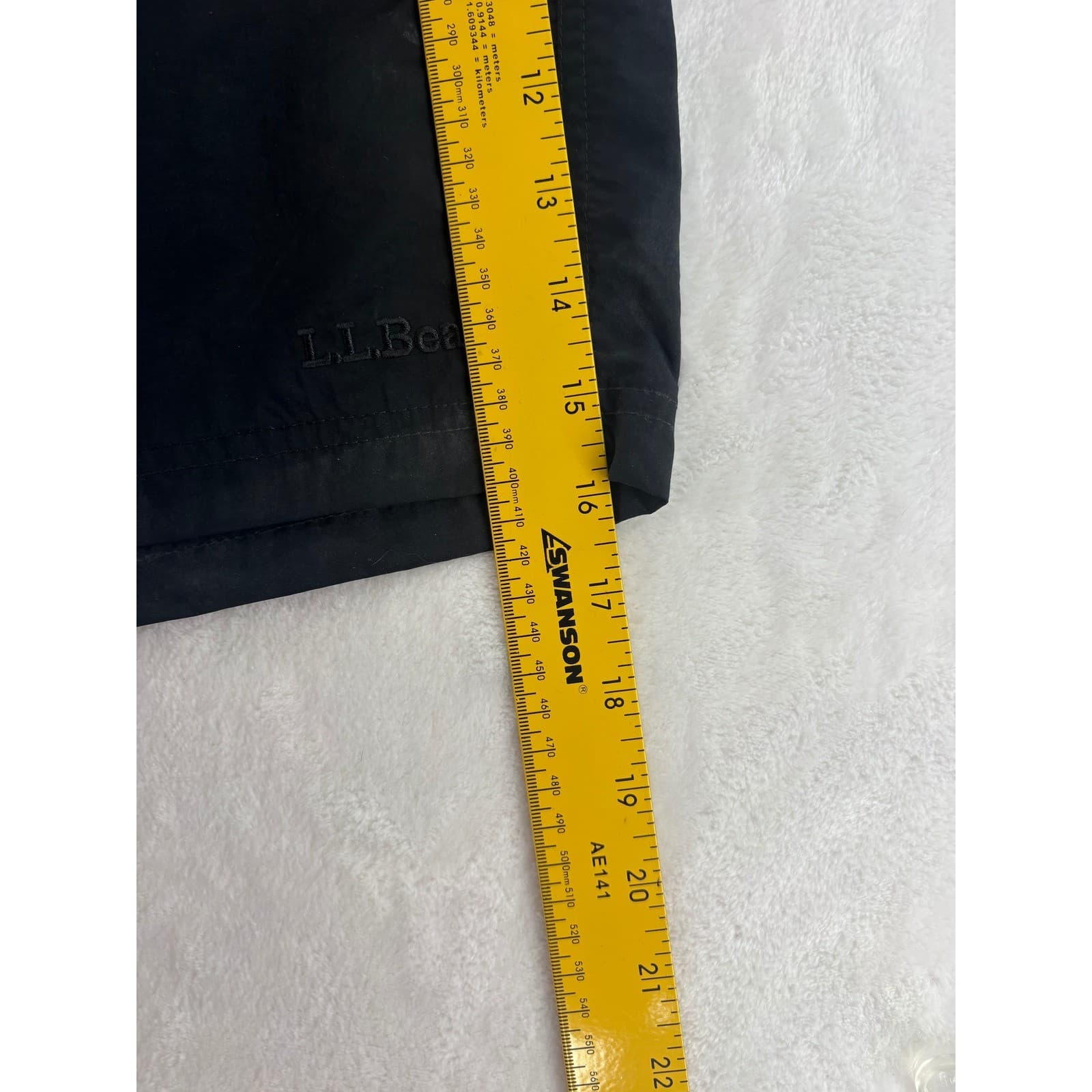 L.L. Bean Swim Trunks Mens 40 Shorts Black Supplex Nylon Mesh Lined 6 Inseam - Thumbnail 5